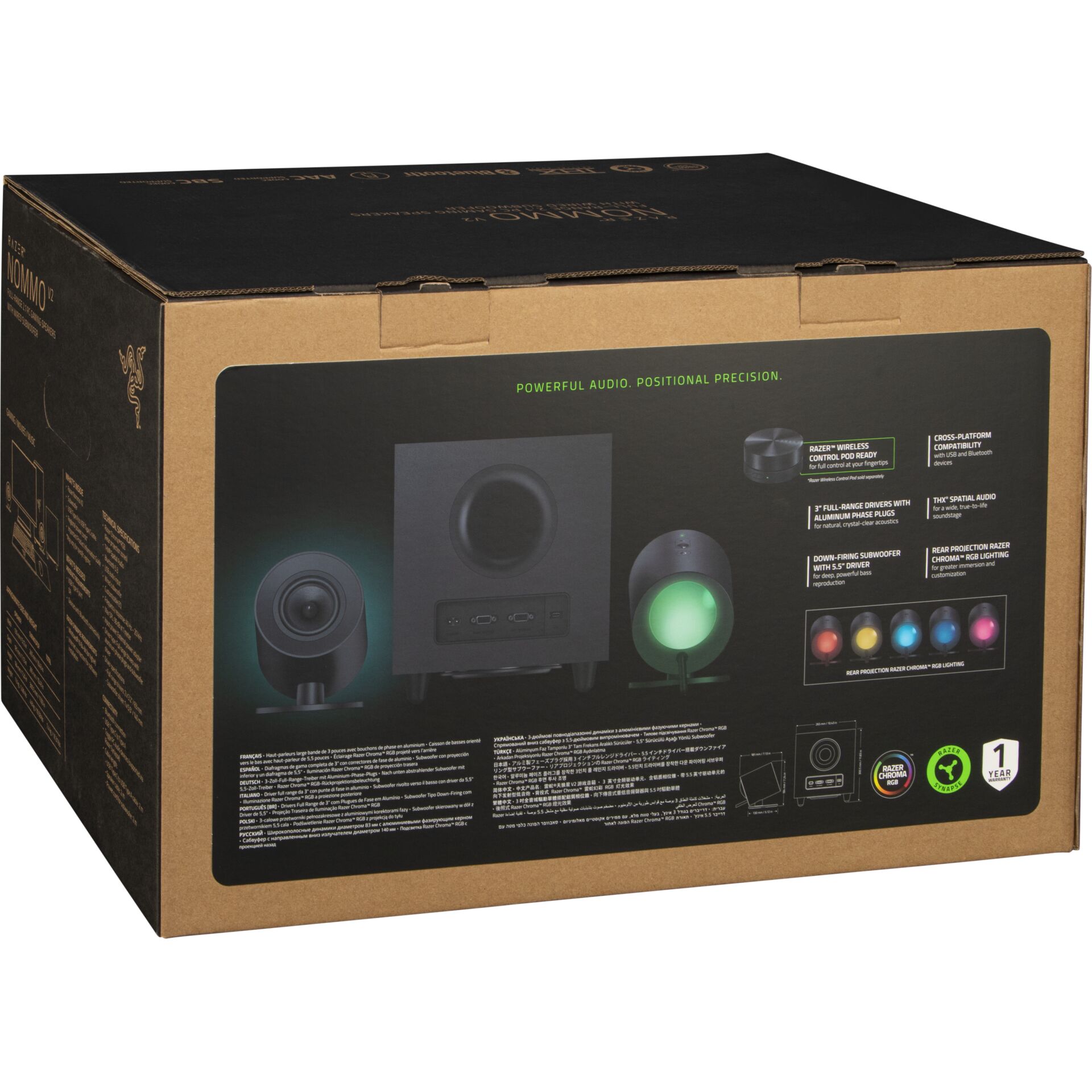 Lautsprecher, Subwoofer, Kompaktes Set, RGB-Beleuchtung, Kabelgebundene Verbindung