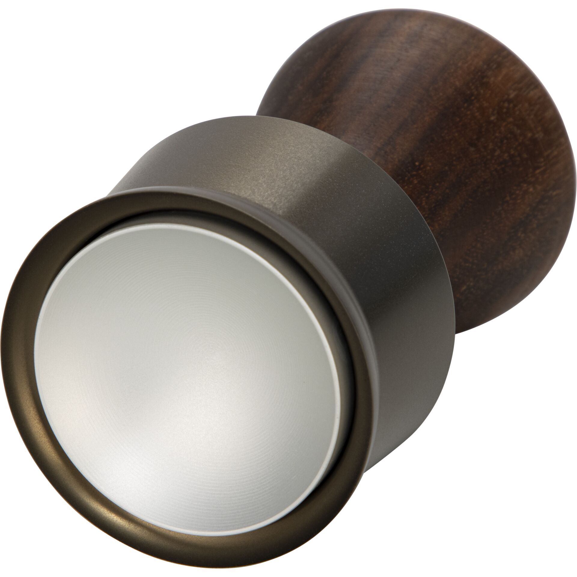 Türknopf, Holzoptik, Bronze, Möbelknopf, Metallrand