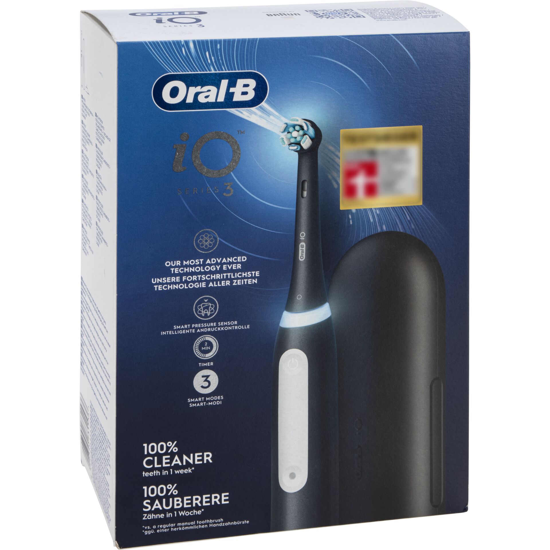 Oral-B iO Series 3   Matt Black  mit Reiseetui