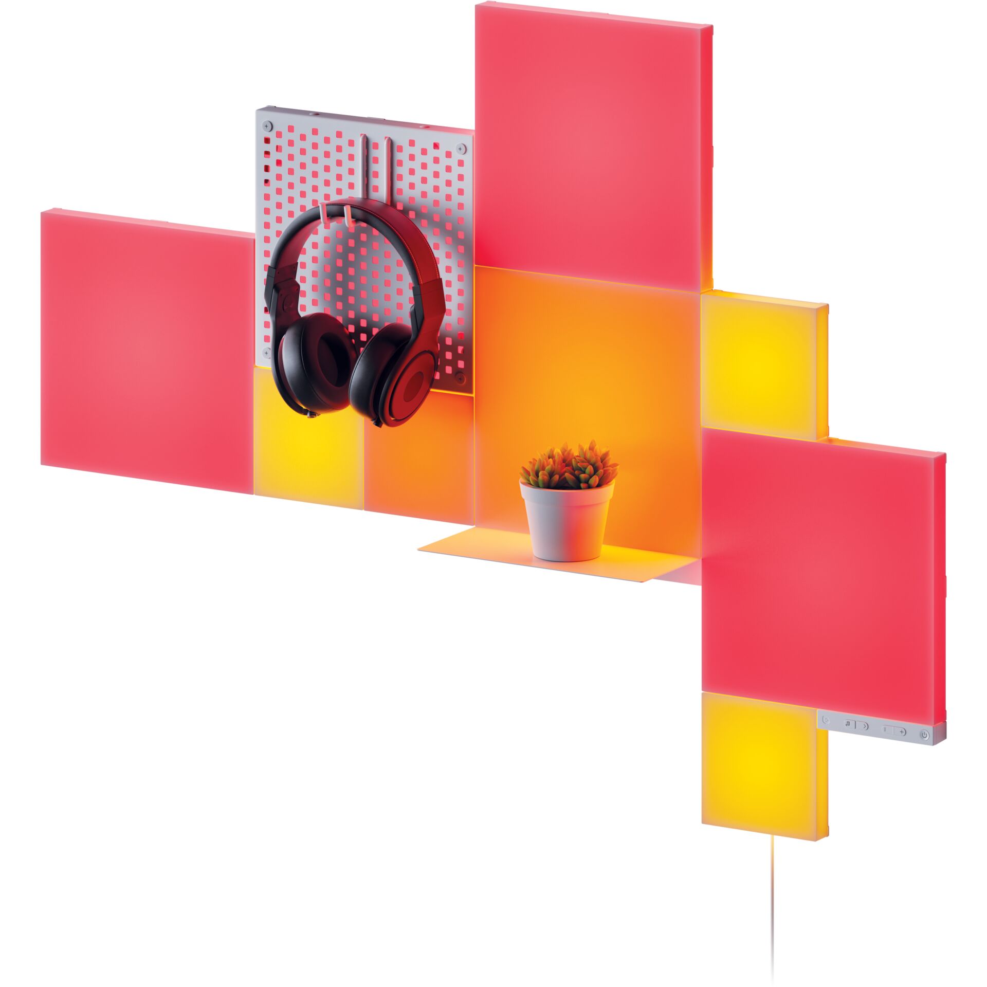 Elektronik, Kopfhörer, Pflanze, Regal