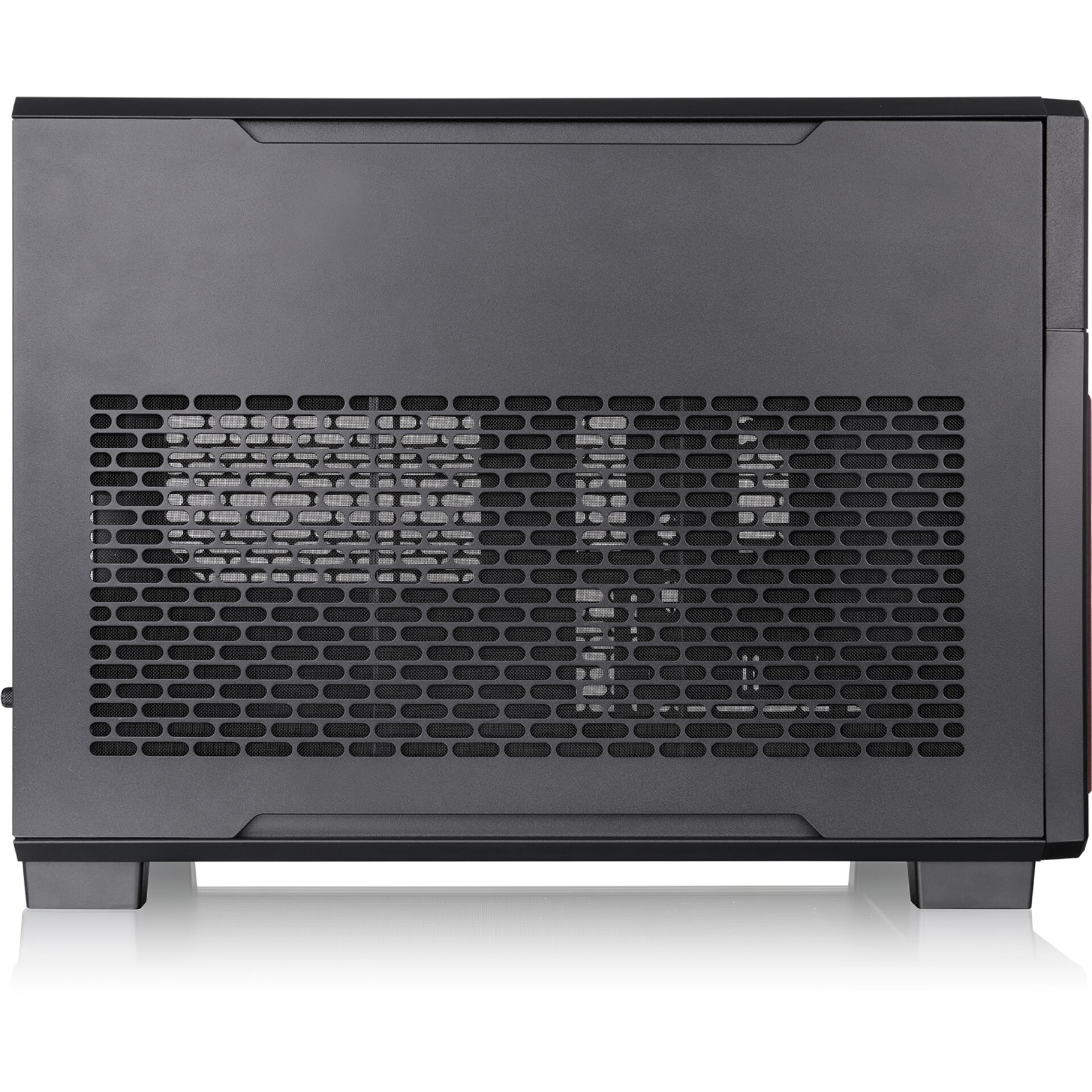 PC-Gehäuse, Mini-Tower, Gitterseite, Dunkelgrau, Belüftung