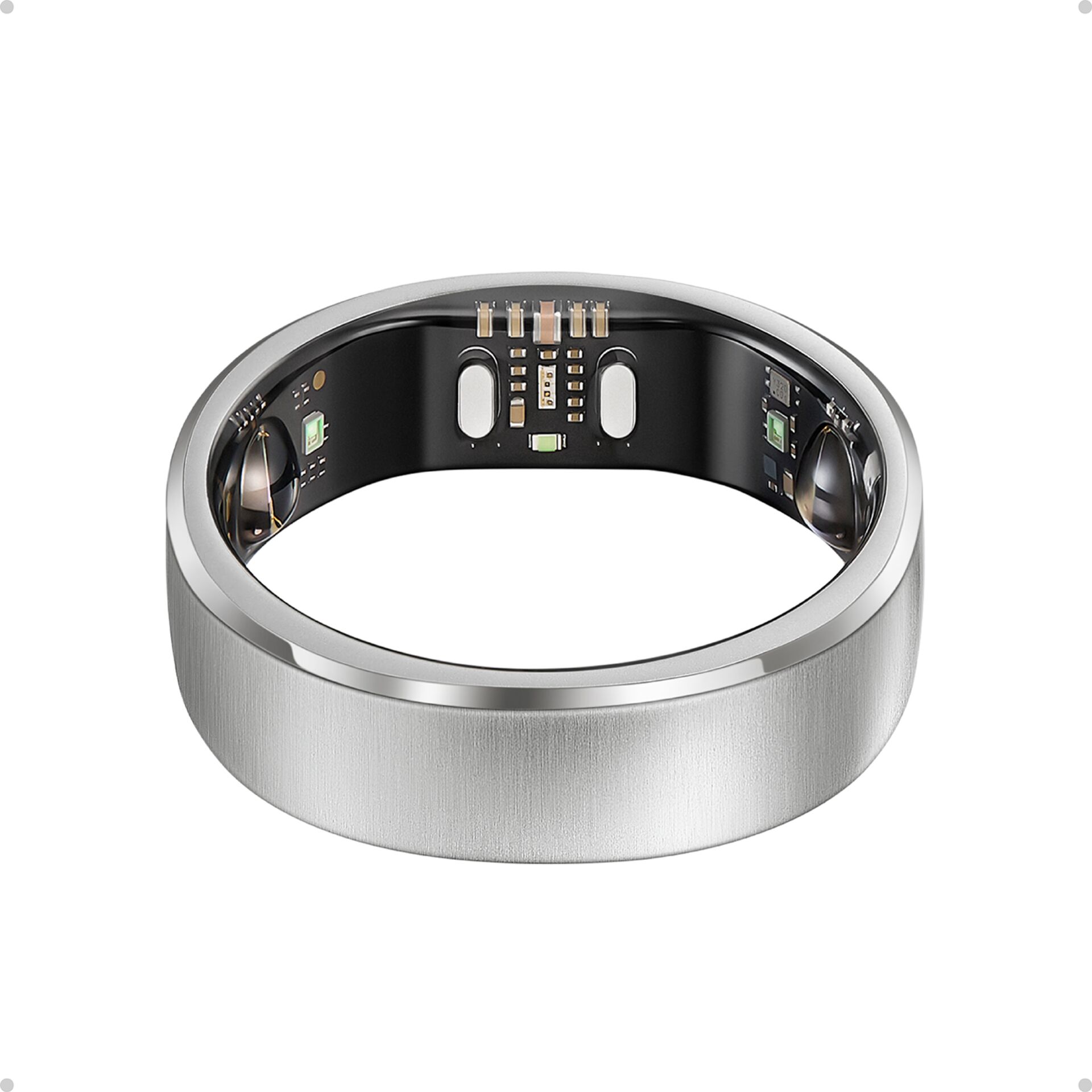 Schmuckring, Ring mit Elektronik, LED-Ring, Metallring, Smart Ring