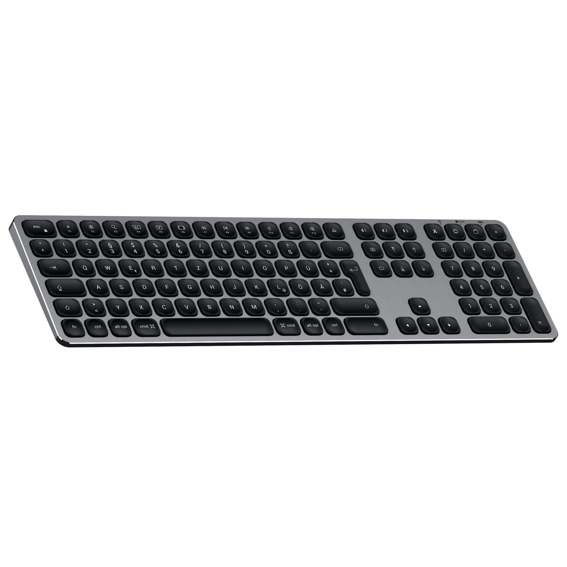 Tastatur, QWERTZ, Bluetooth, Kabellos?, Flachdesign, Tastatur, Bluetooth, QWERTZ, Flaches Design, Silber