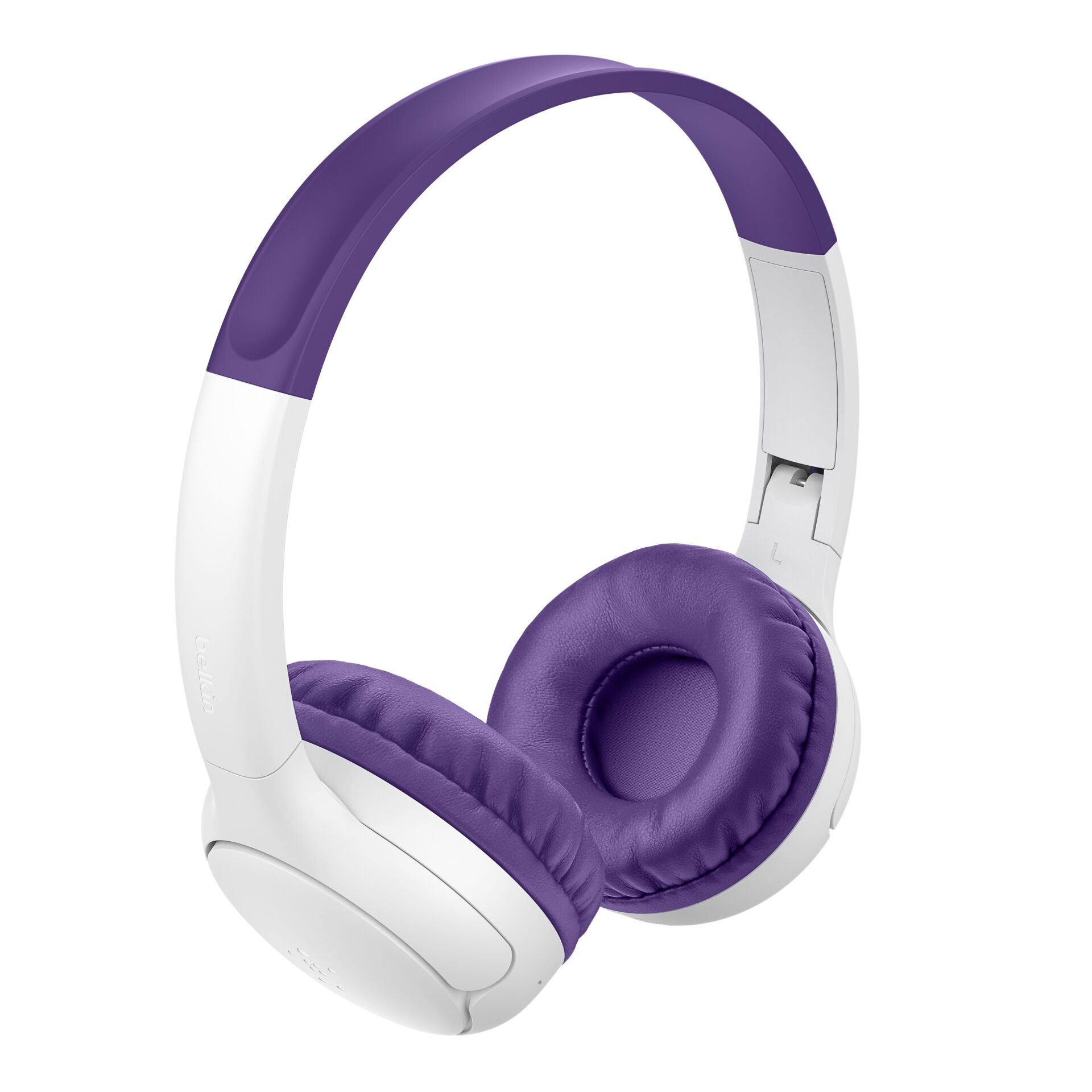 Kopfhörer, Over-Ear, Lila, Weiche Ohrpolster, Weiß-lila