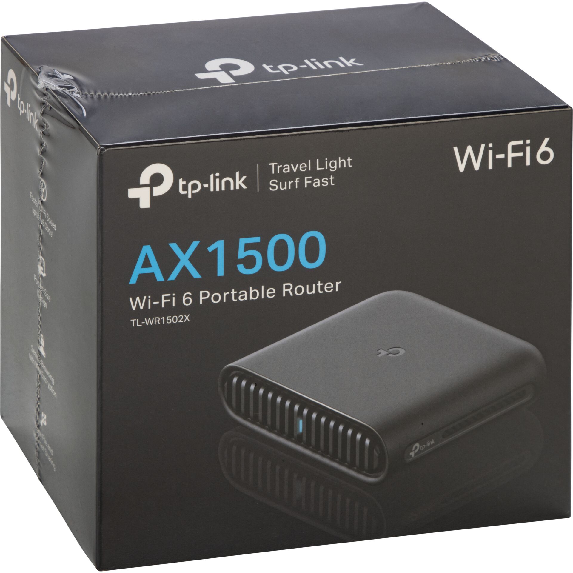 WLAN-Router, AX1500, tragbarer Router, TP-Link, Verpackter Router