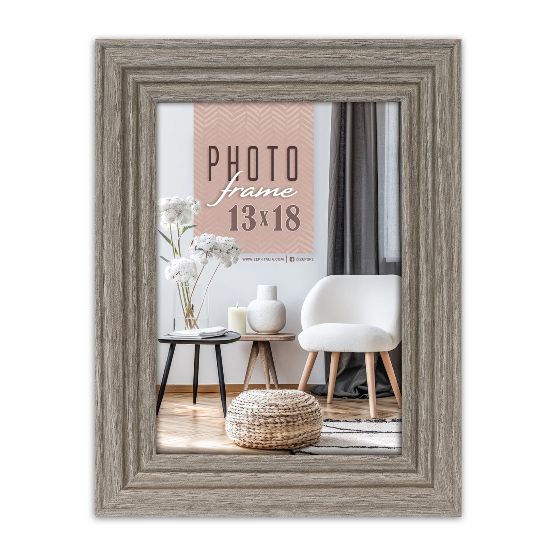 ZEP Munich Grey            13x18  Holz  Rahmen              AA657G