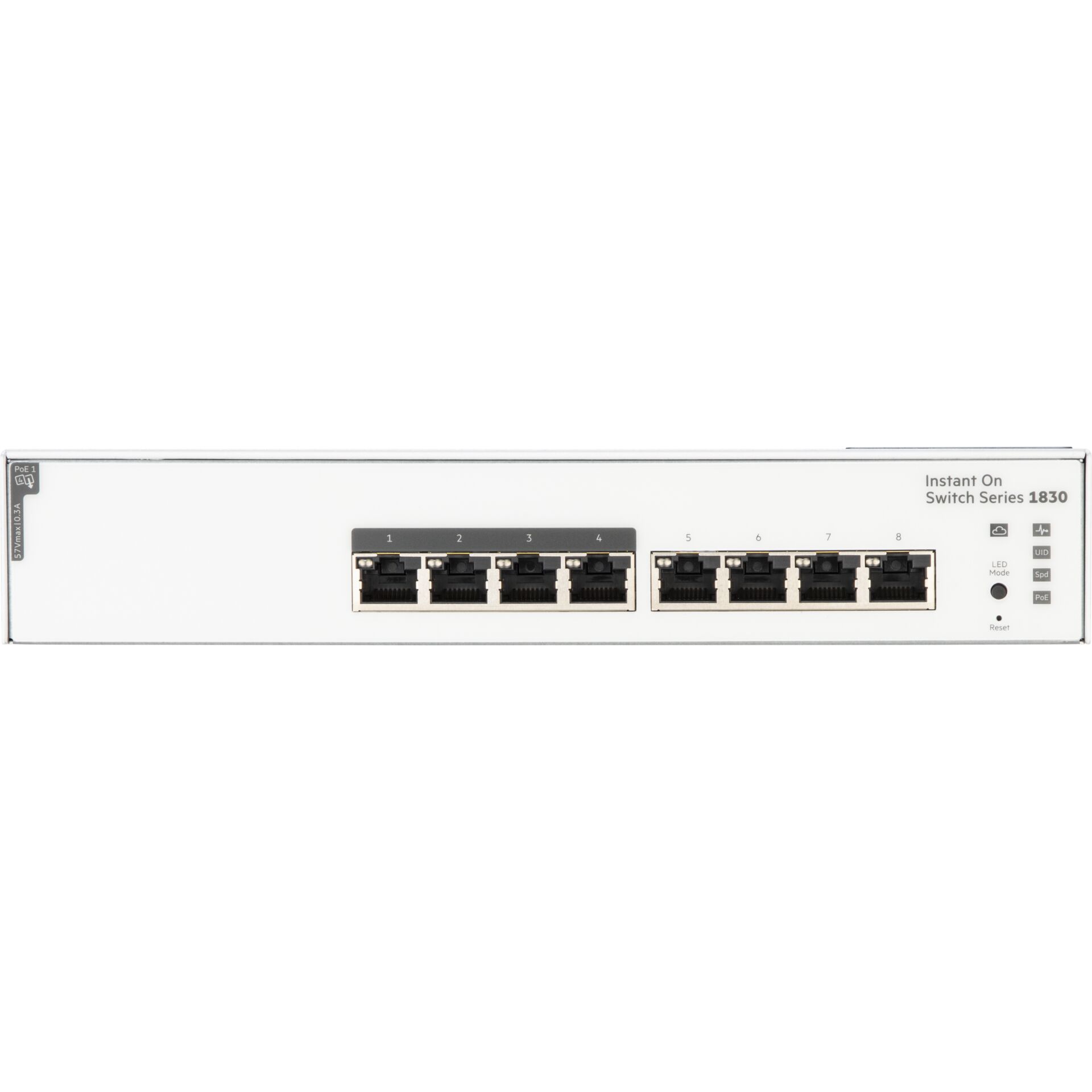 Schalter, Netzwerk, 8-Port, PoE?, Rackmontage?, Switch, Netzwerk, PoE, Blende, 8-Port