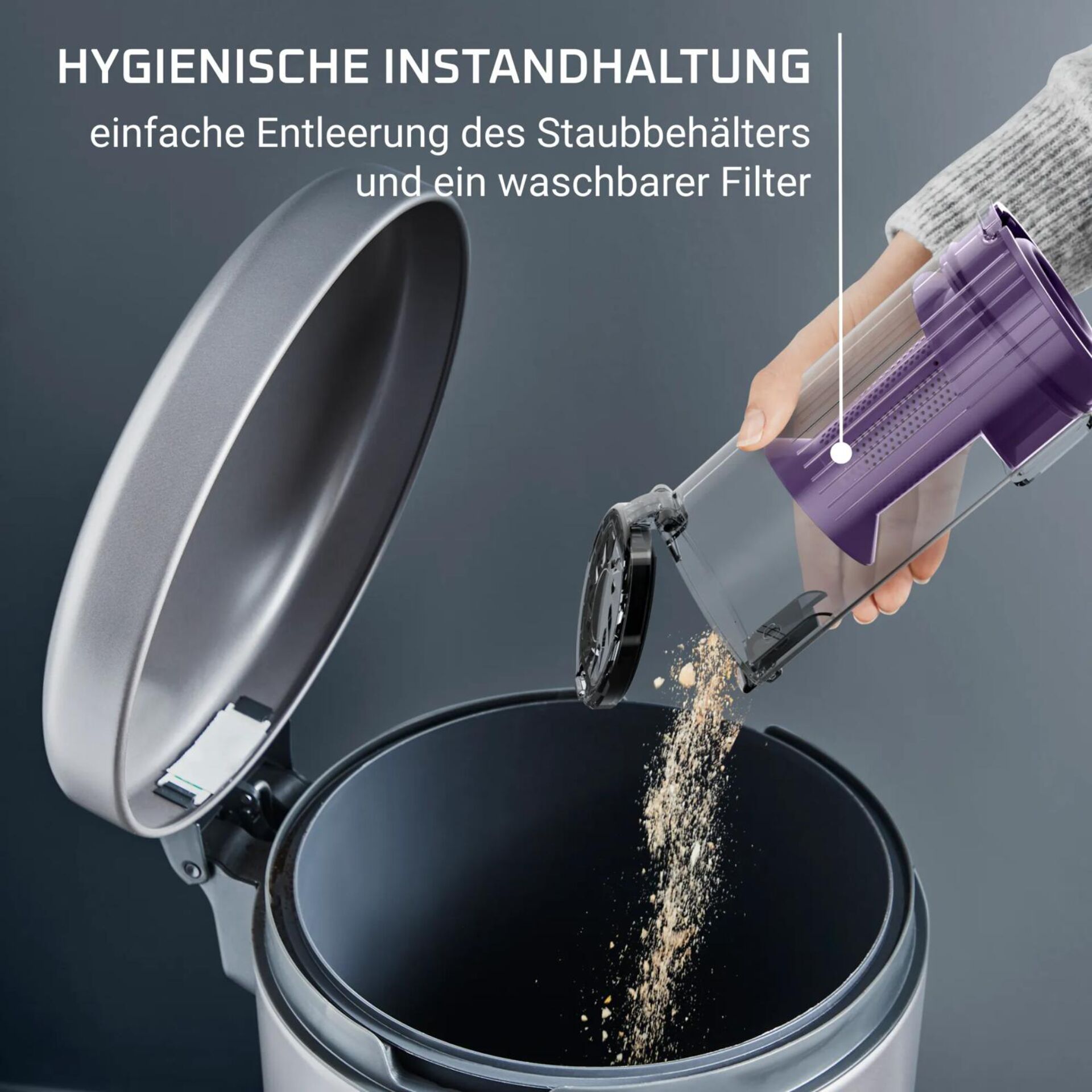 Mülltrennung, Staubsammler, Filter, Wäscher, Abfalleimer