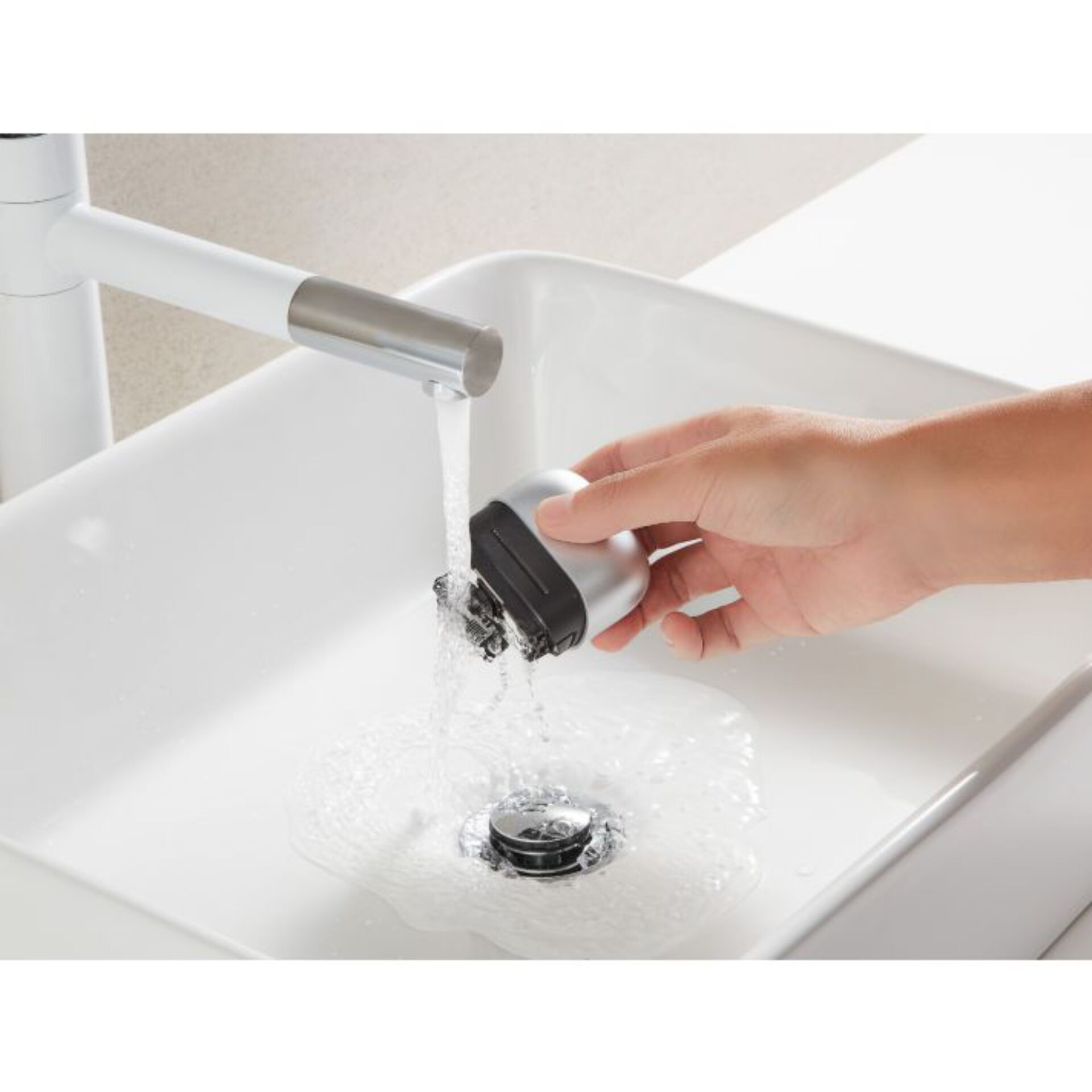 Küchenzubehör, Schlauchaufsatz, Hahnadapter, Wasserfilter, Abflussstöpsel