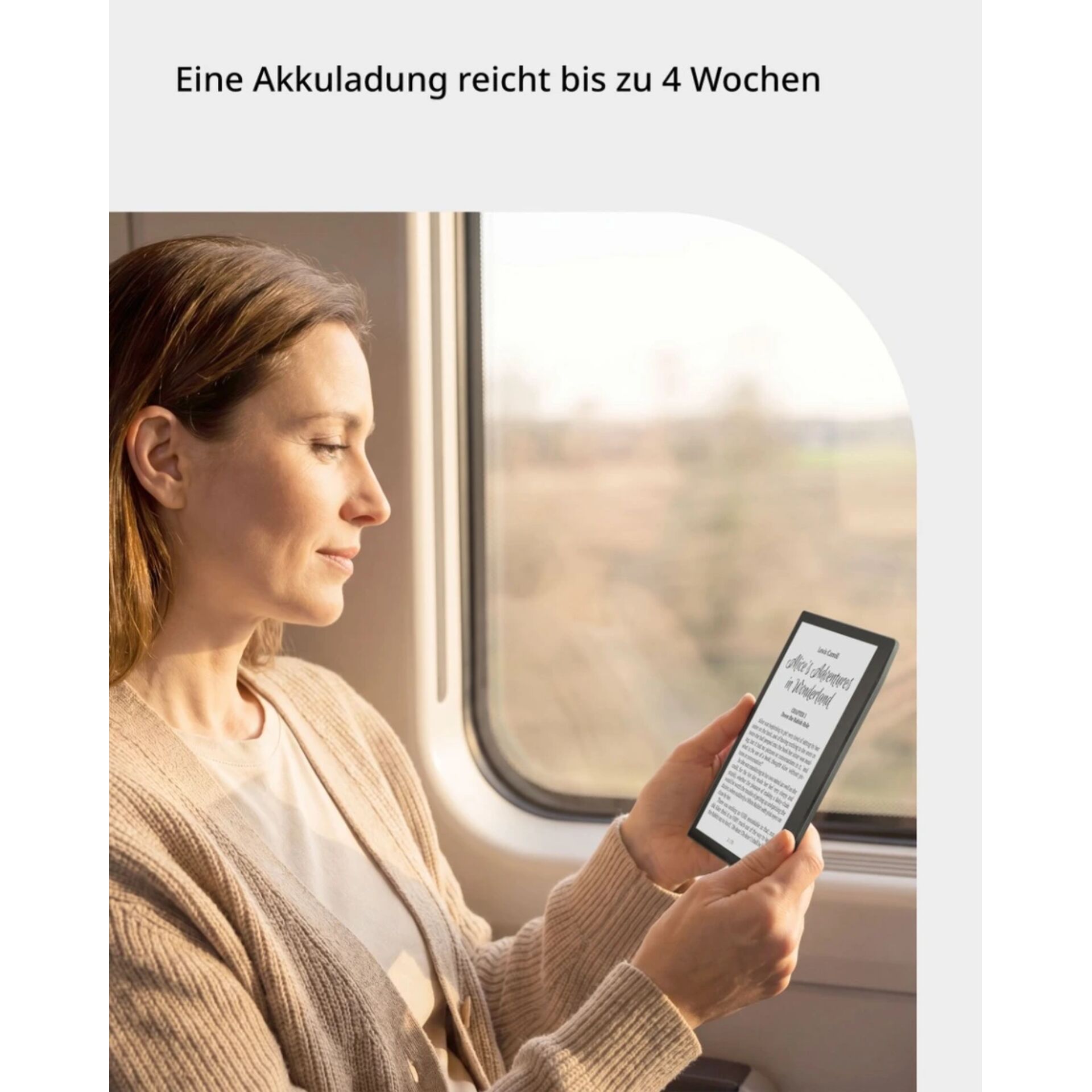 E-Reader, Tablet, Kleines Gerät, Holzoptik, Kompaktes Display