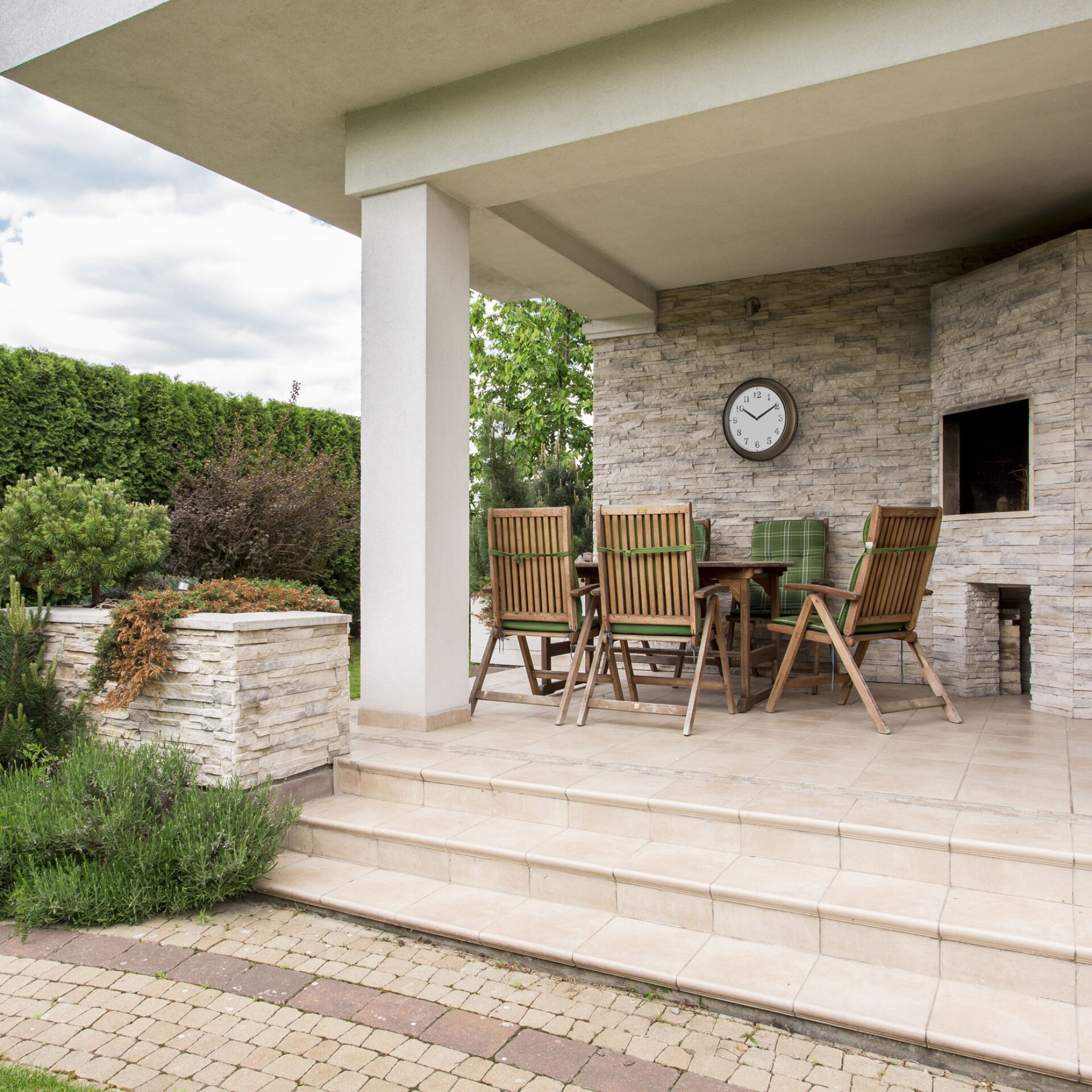 Wohnen, Innenarchitektur, Veranda, Stuhl, Terrasse