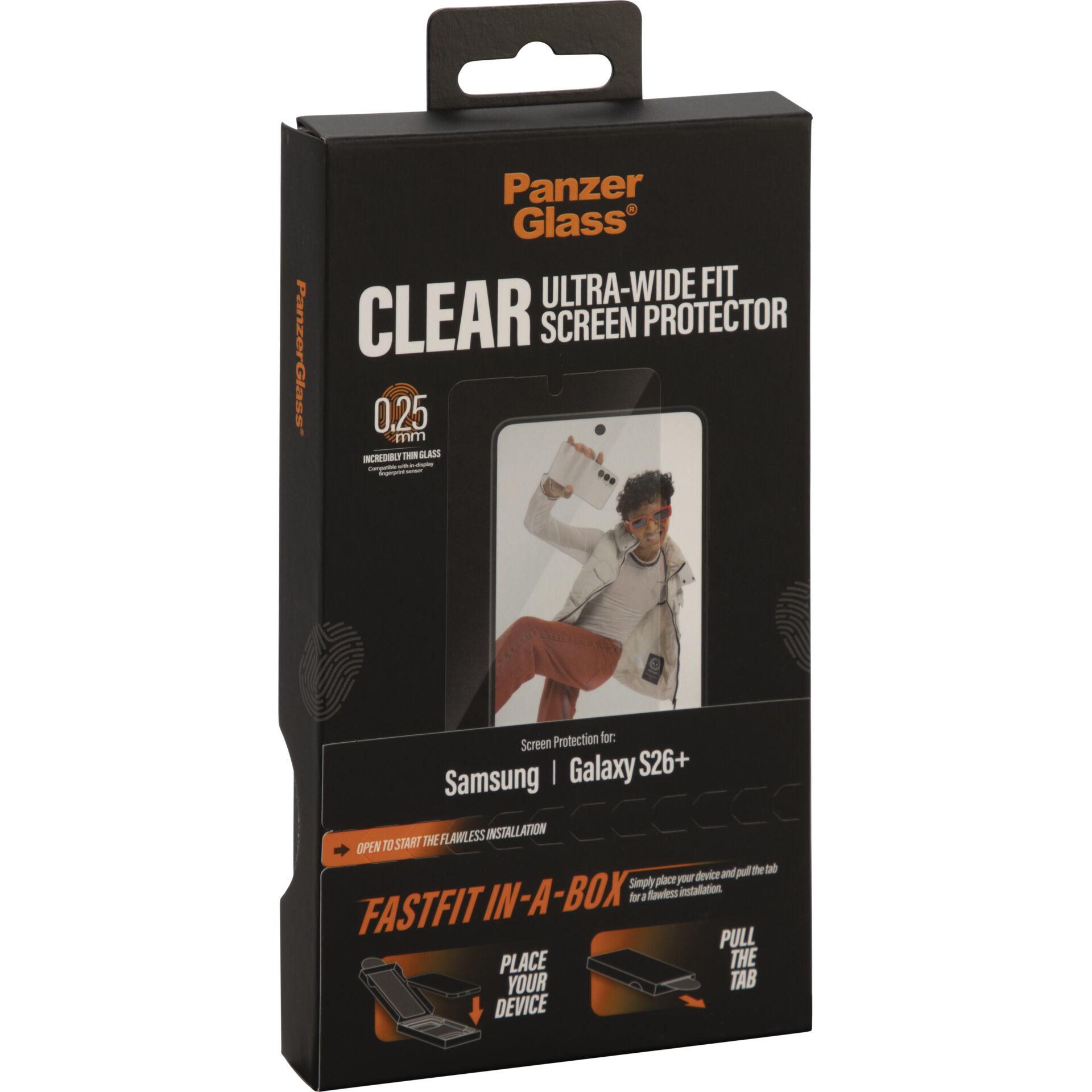 Bildschirmschutz, Ultras breit, Glas, Telefonzubehör, Galaxy S26+