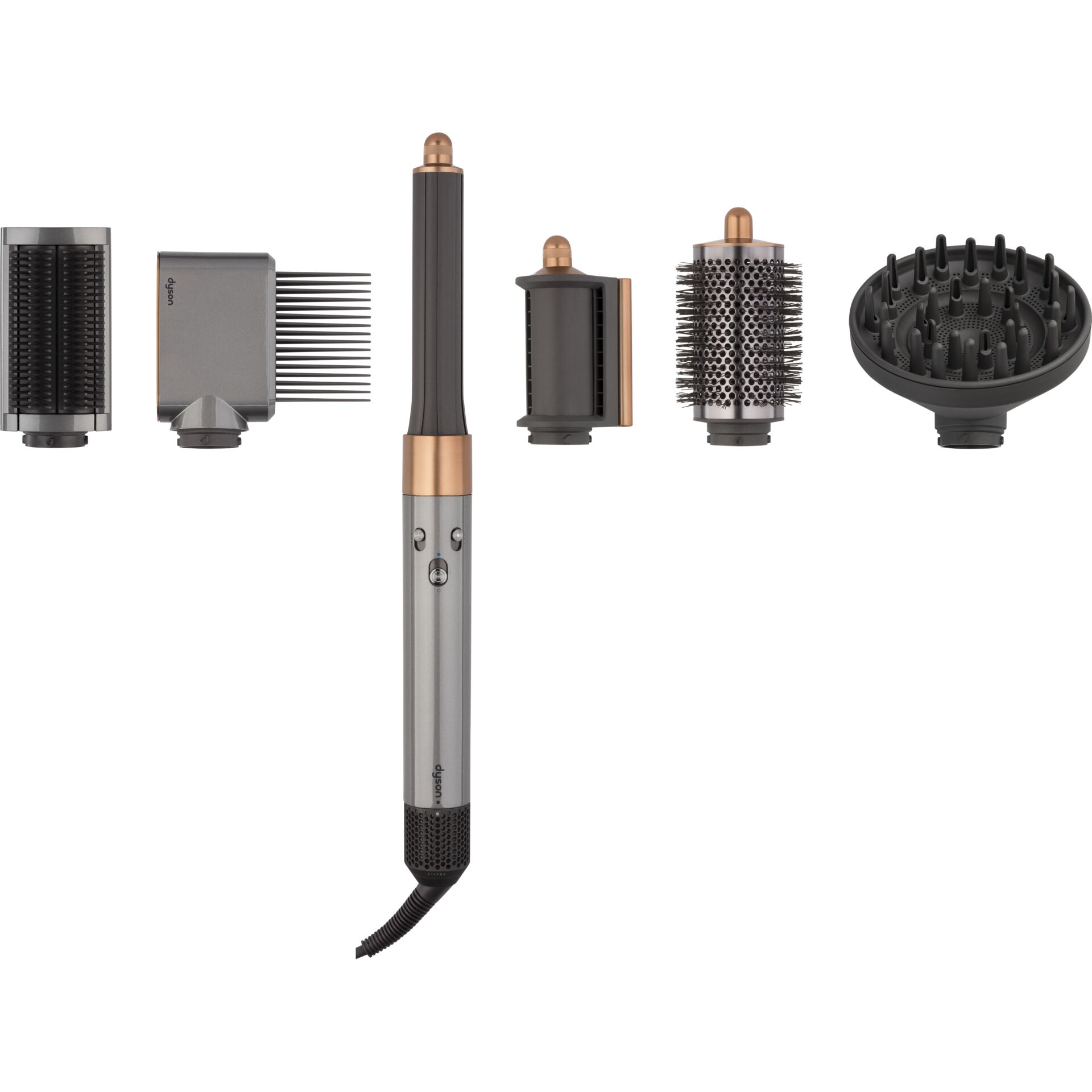 Dyson Airwrap Complete Long HS05,Bright Nickel/Bright Copper Pinsel, Gerät, Werkzeug, Elektrisches Gerät, Mikrophon