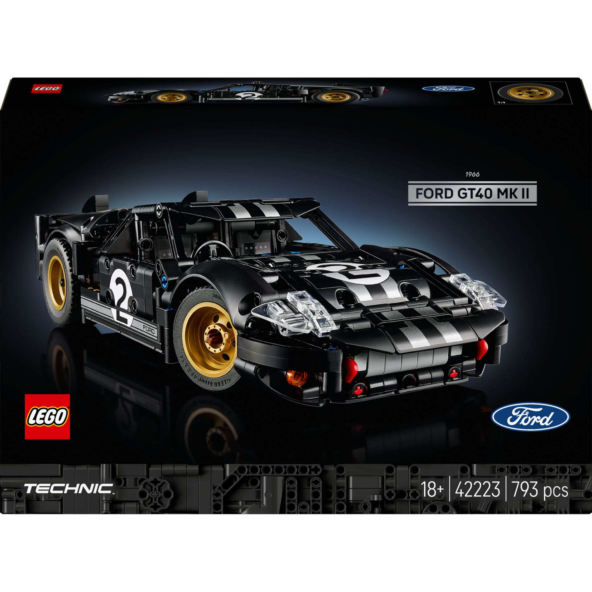 LEGO Technic 42223  1966 Ford GT40 MKII Rennwagen