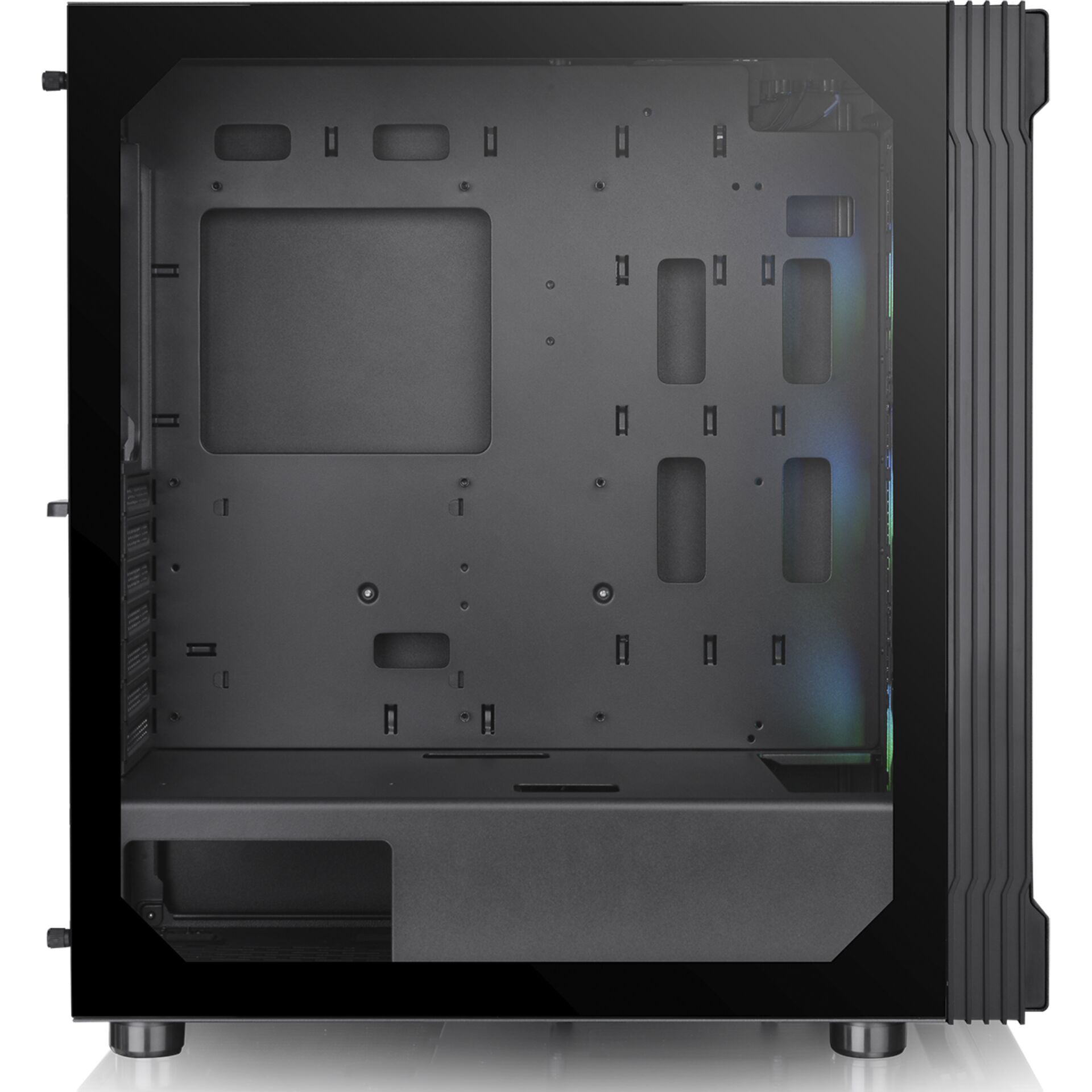 PC-Gehäuse, Midi-Tower, Seitenfenster, Schwarz, RGB-Licht