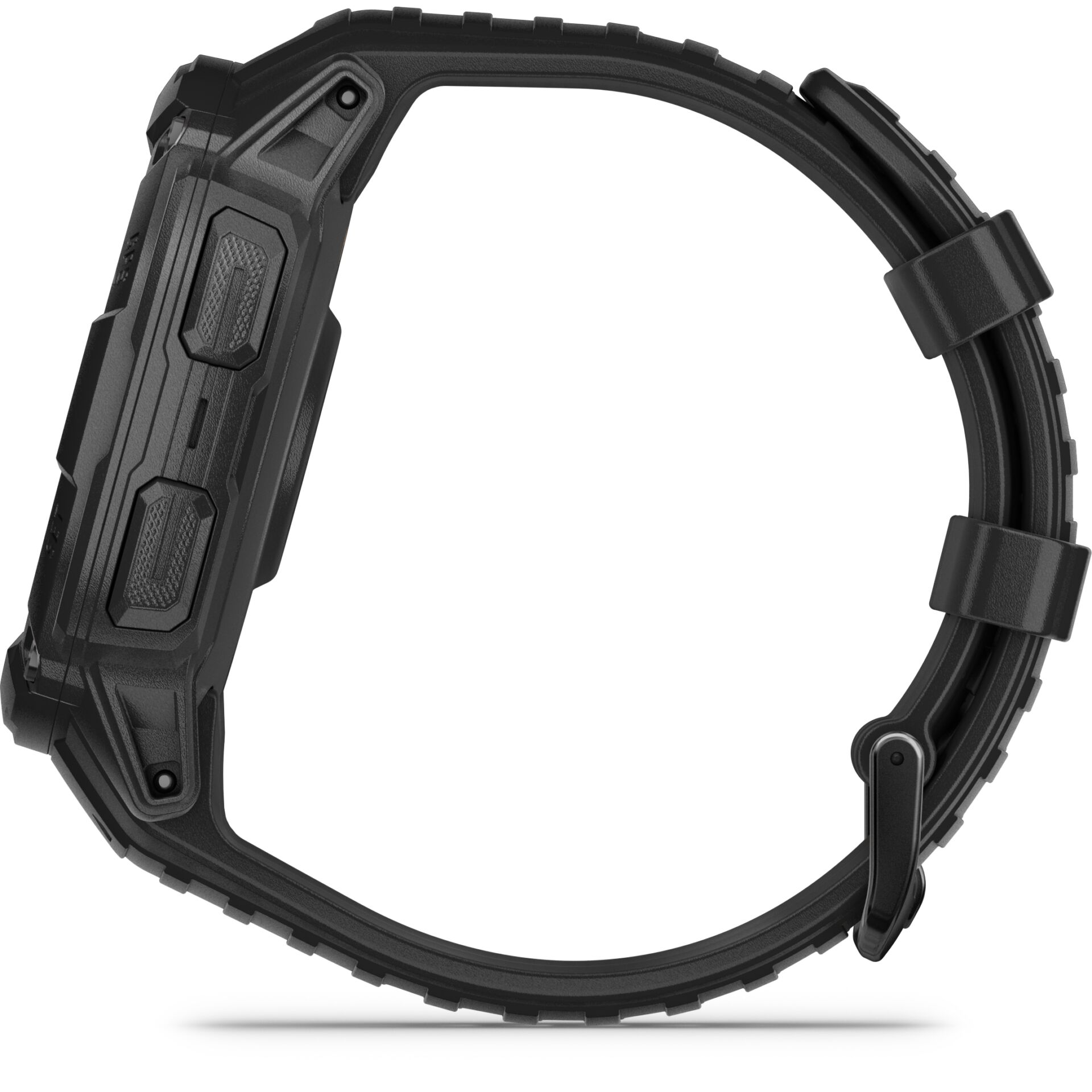 Uhrenarmband, Gehäuse, Digitaluhr, Rundband, Schwarz