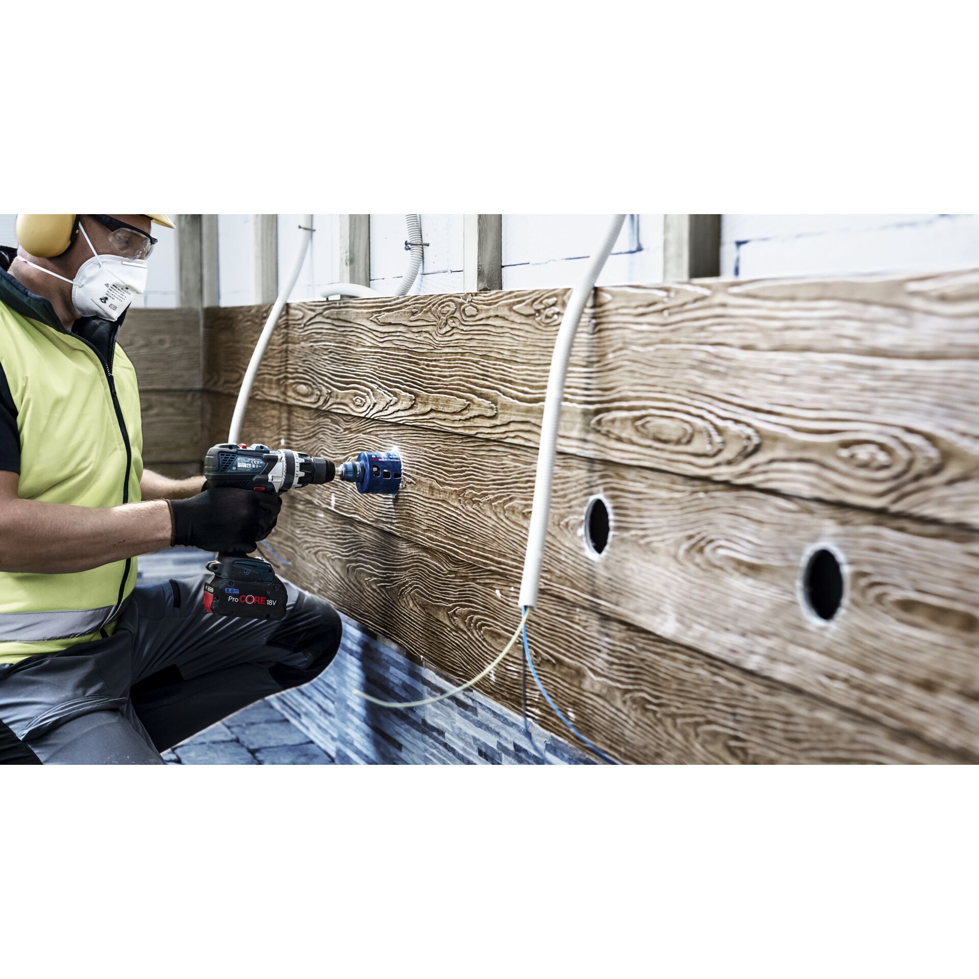 Innenarchitektur, Photographie, Holz, Sperrholz, Elektrische Bohrmaschine