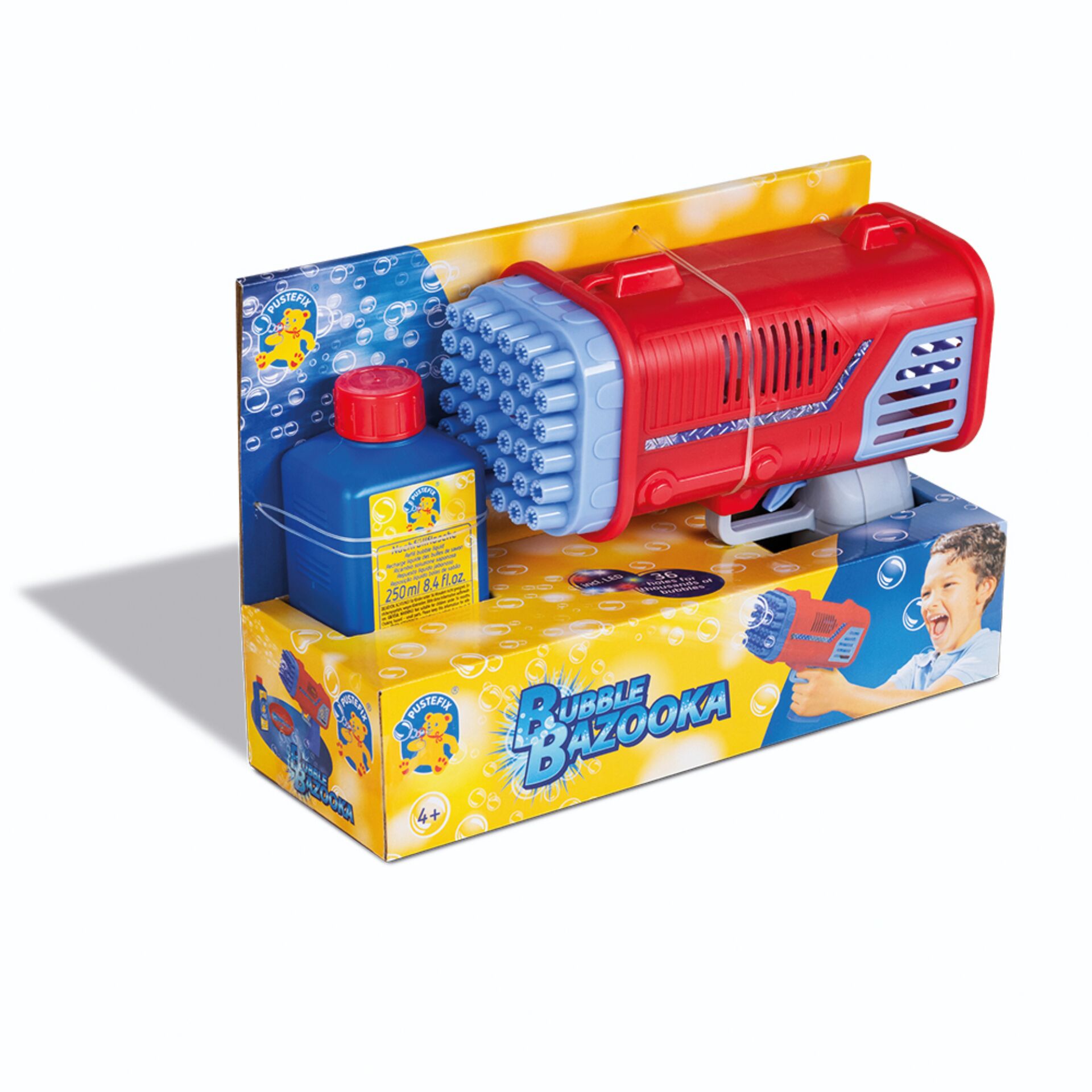 Spielzeug-Blubberblasenpistole, Wasserblasen-Kanone, Schaumblasen-Set, Bubble Bazooka, Kinder-Spielset