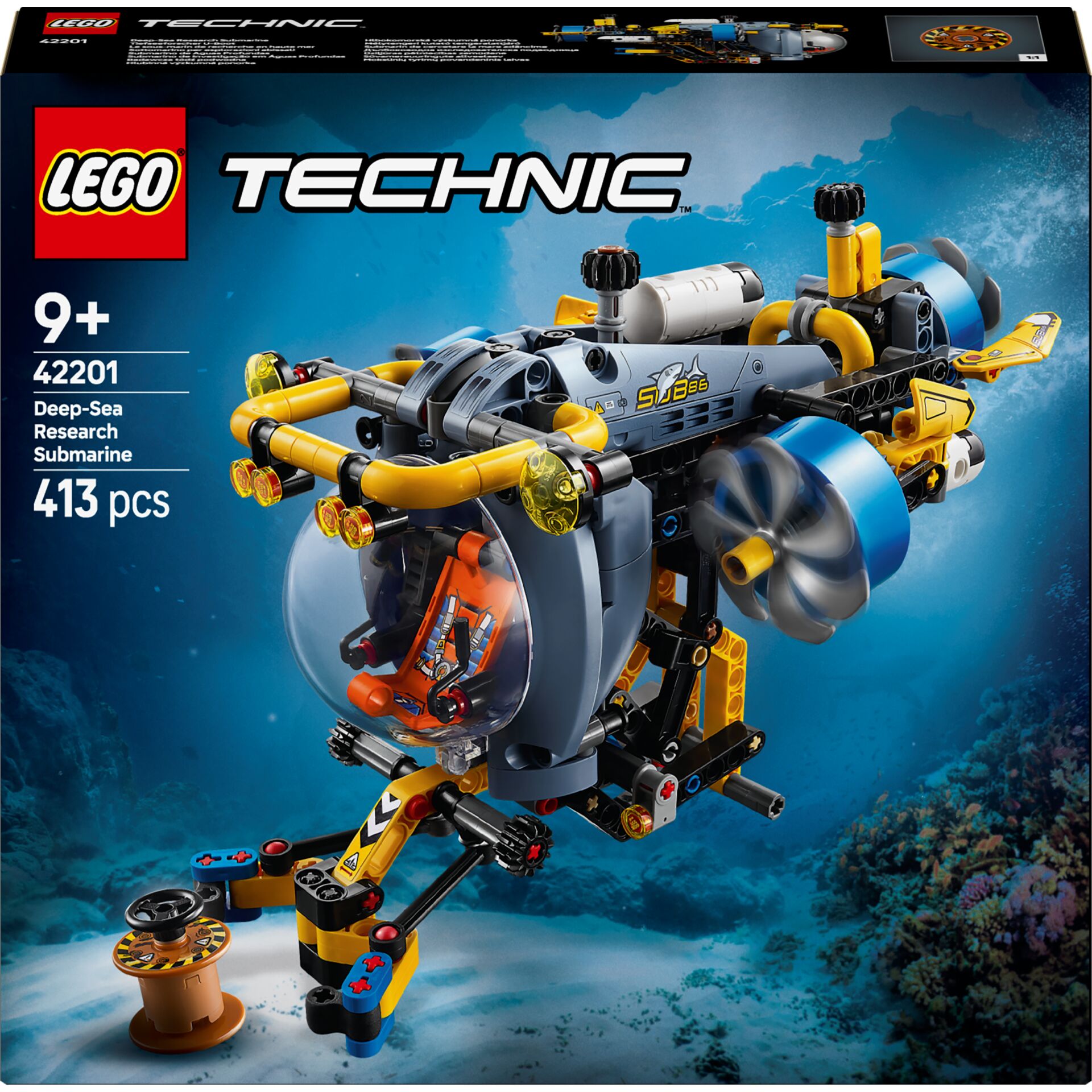 Unterwasser-Raumfahrzeug, LEGO Technic, Taucherfilm-Submersible, 413 Teile, Deep-Sea Research Submarine
