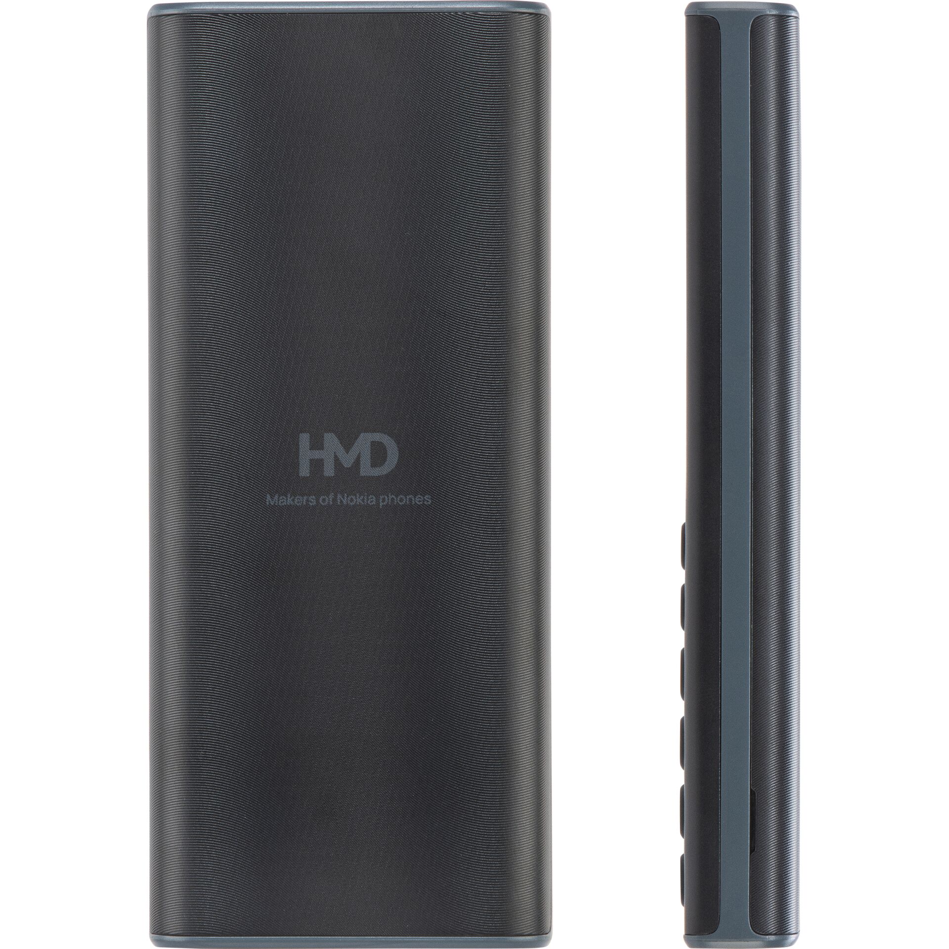 Powerbank, Externe Batterie, Dunkelgrau, Texturierte Oberfläche, Schlankes Design