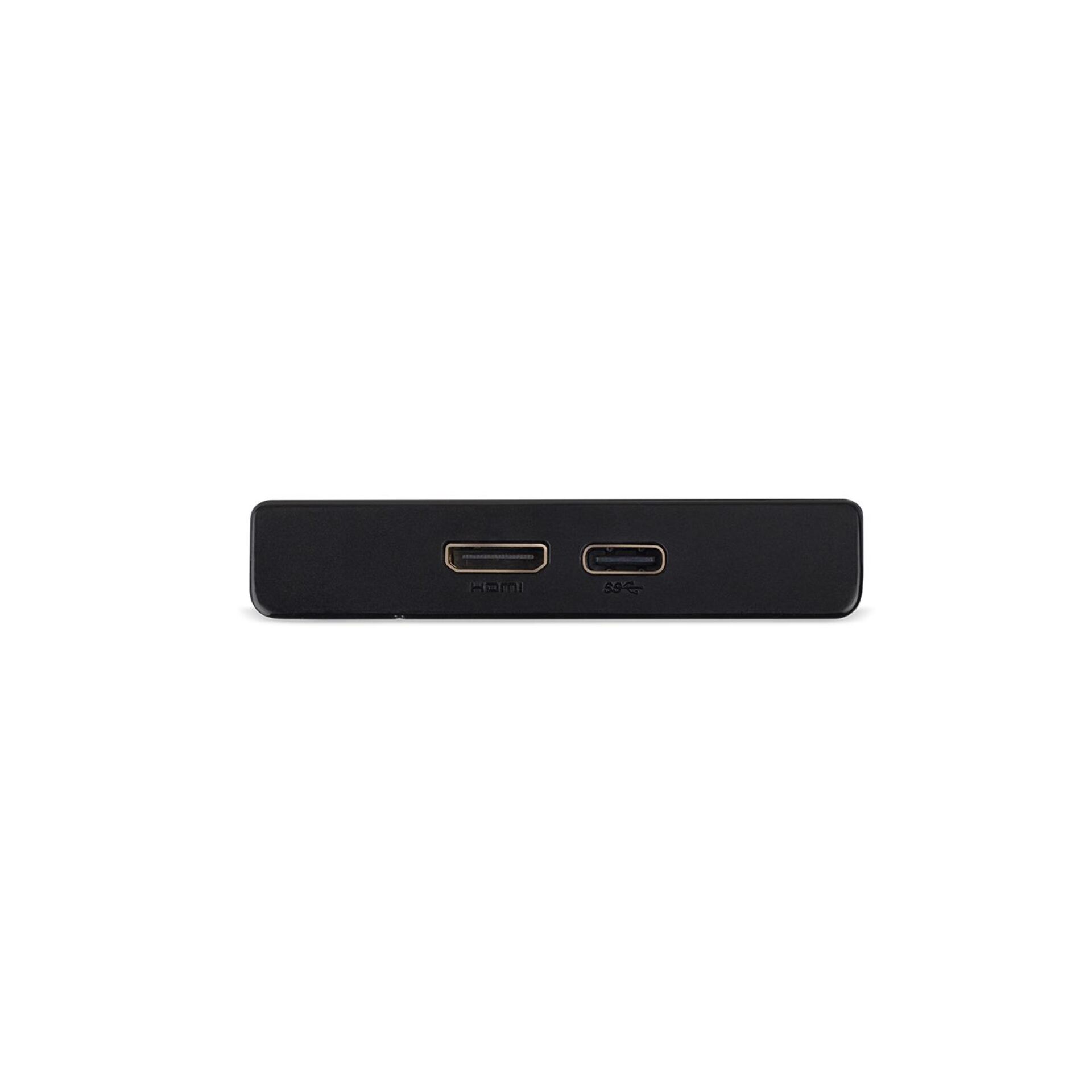 HDMI, USB-C, Adapter, Schwarz, Anschlüsse