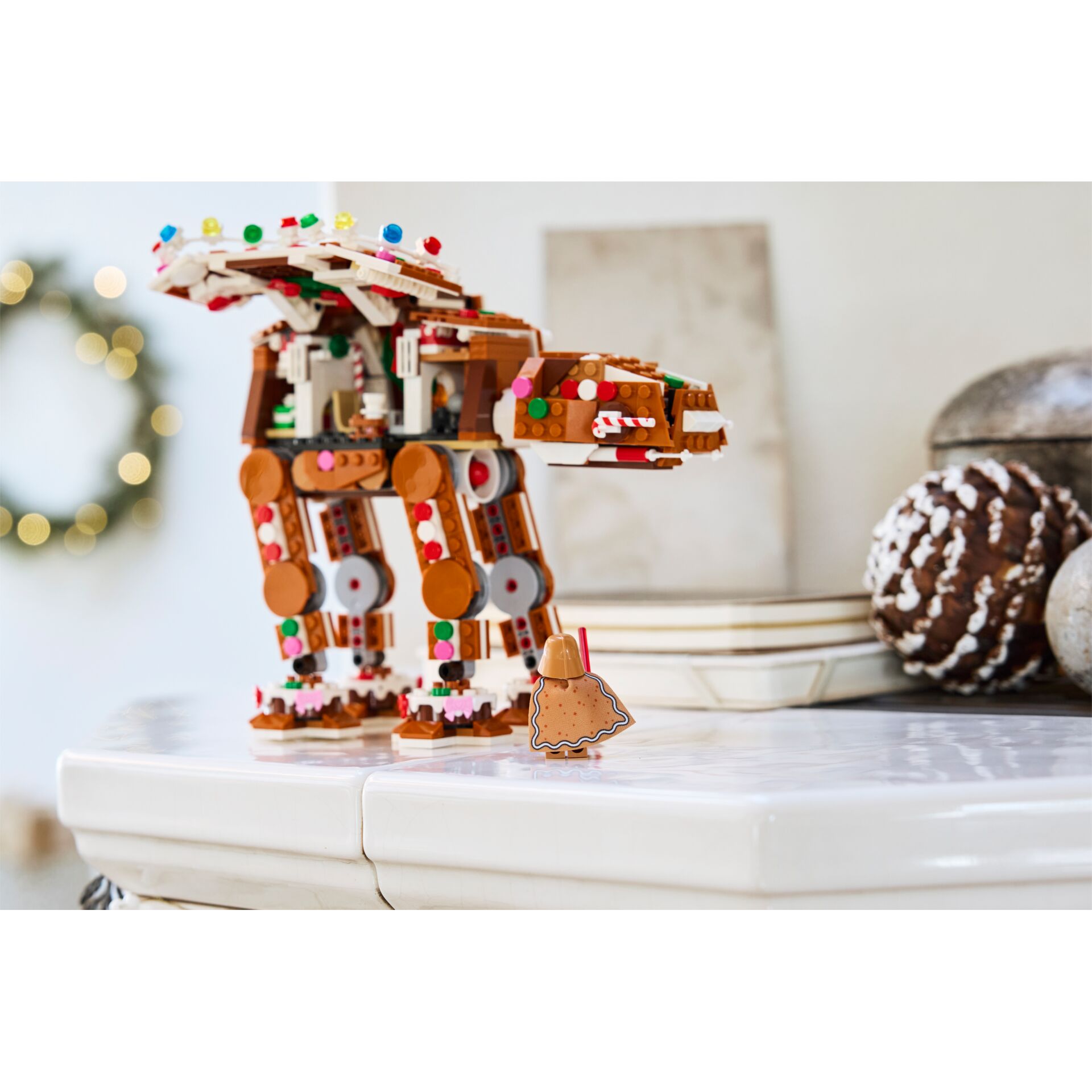 Lego, Lego-Konstruktion, Weihnachtsmodell, Roboter, Kunststoffbaustein