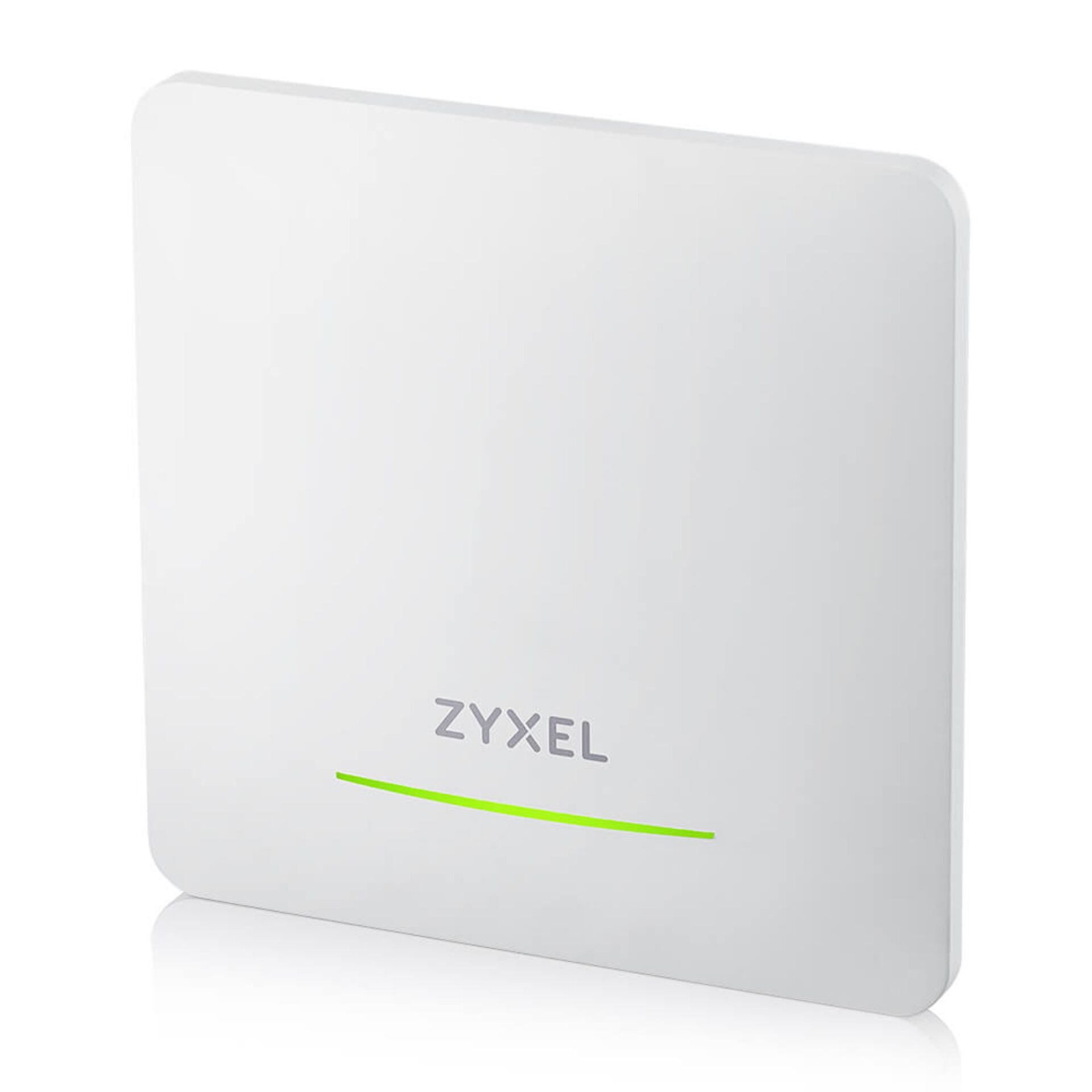 WLAN-Zugangspunkt, Netzwerkgerät, weißes Gehäuse, Statusleuchte