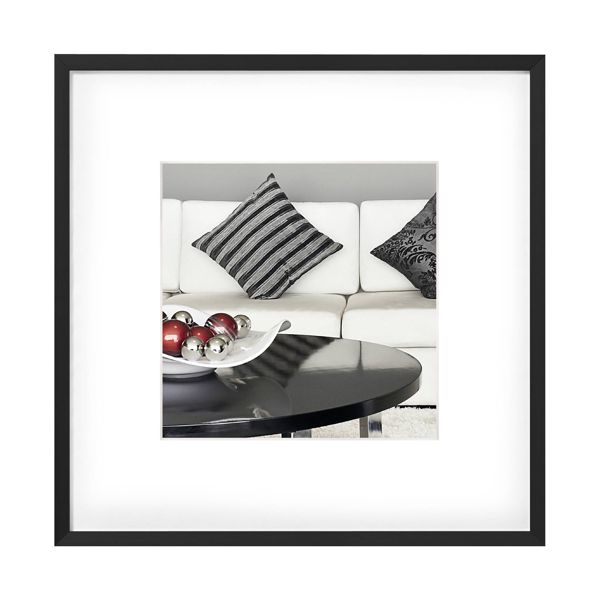 Kaffeetisch, Tabelle, Kissen, Dekoration für Zuhause, Couch