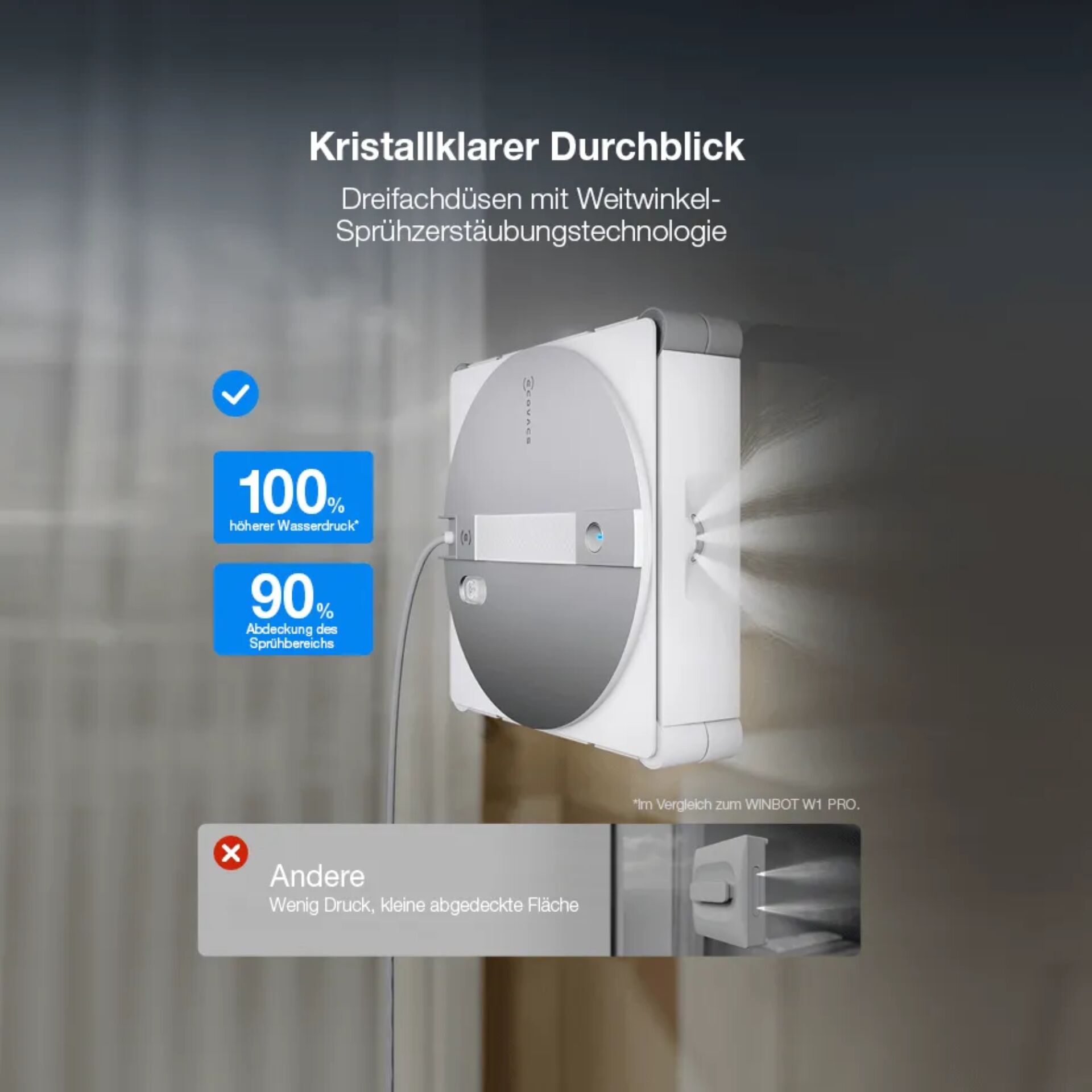 Duschkopf, Sprühtechnologie, Wandhalter, Wasserdruck, Durchblick