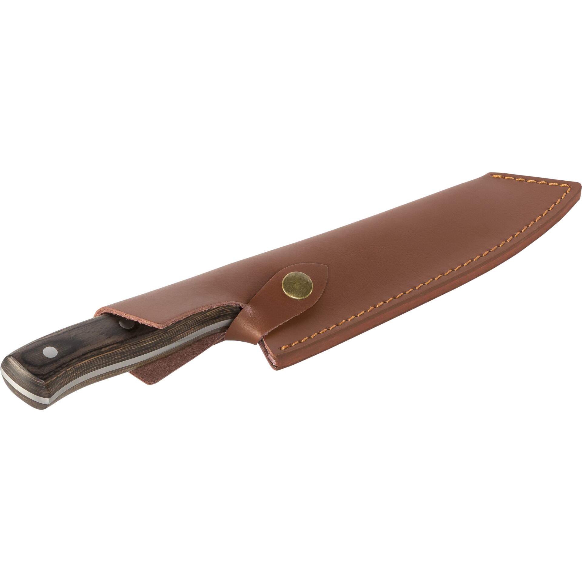 messer, taschenmesser, holzgriff, braun, lederhülle