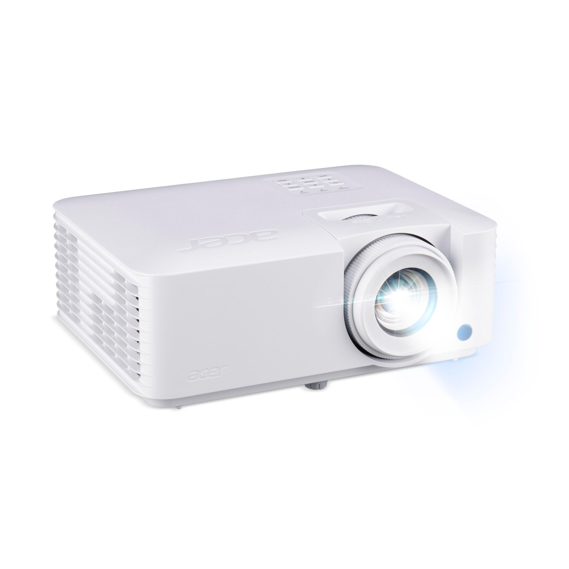 Projektor, LED-Licht, Weiße Gehäuse, Kurzdistanz, Projektorlinsen