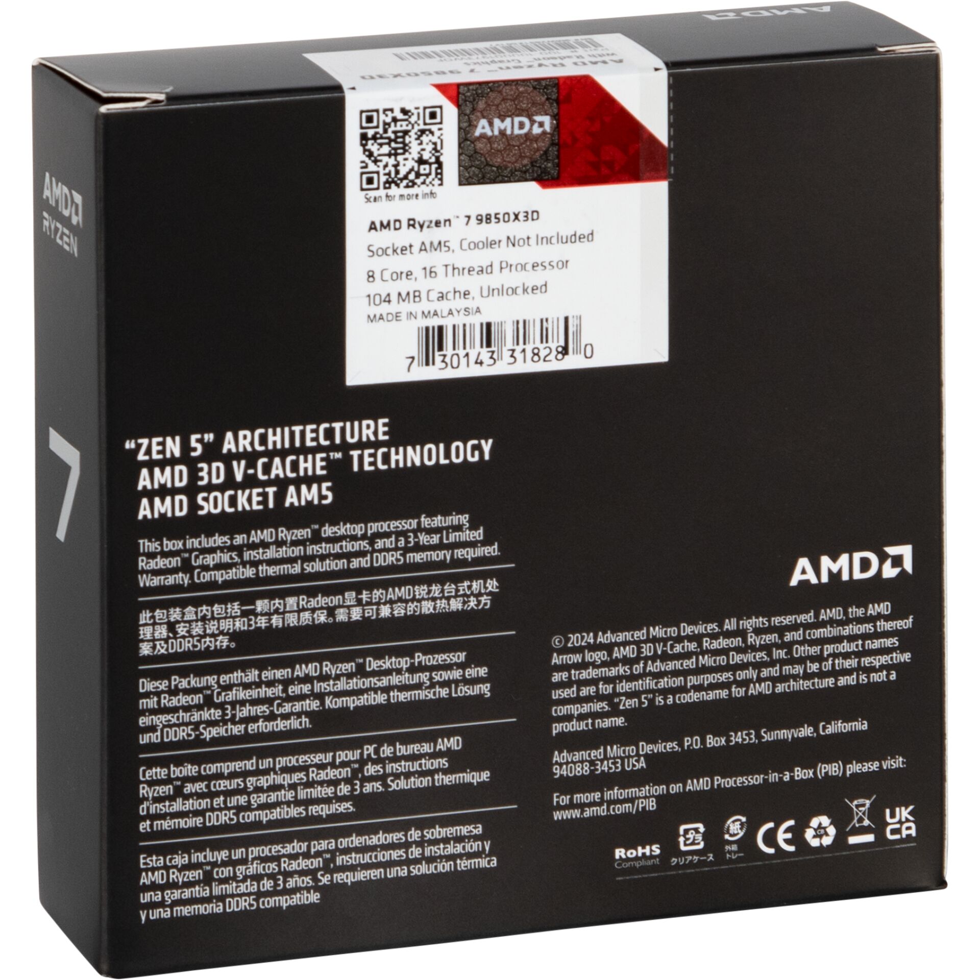 Prozessor, AMD, Ryzen 9, AM5, Verpackt
