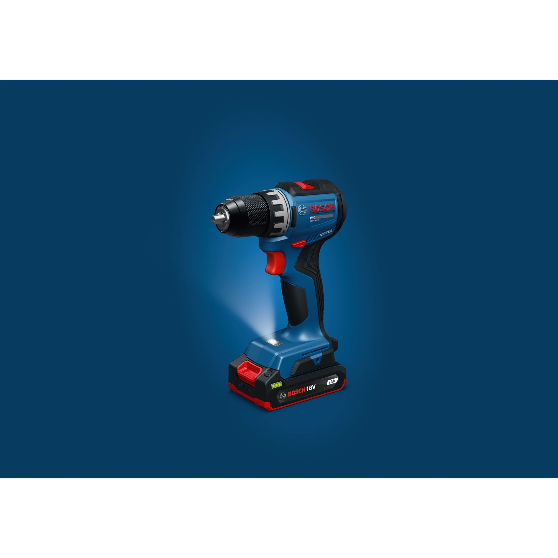 Schraubenzieher, Akku-Bohrschrauber, 18V, Bosch, Gehäuse blau