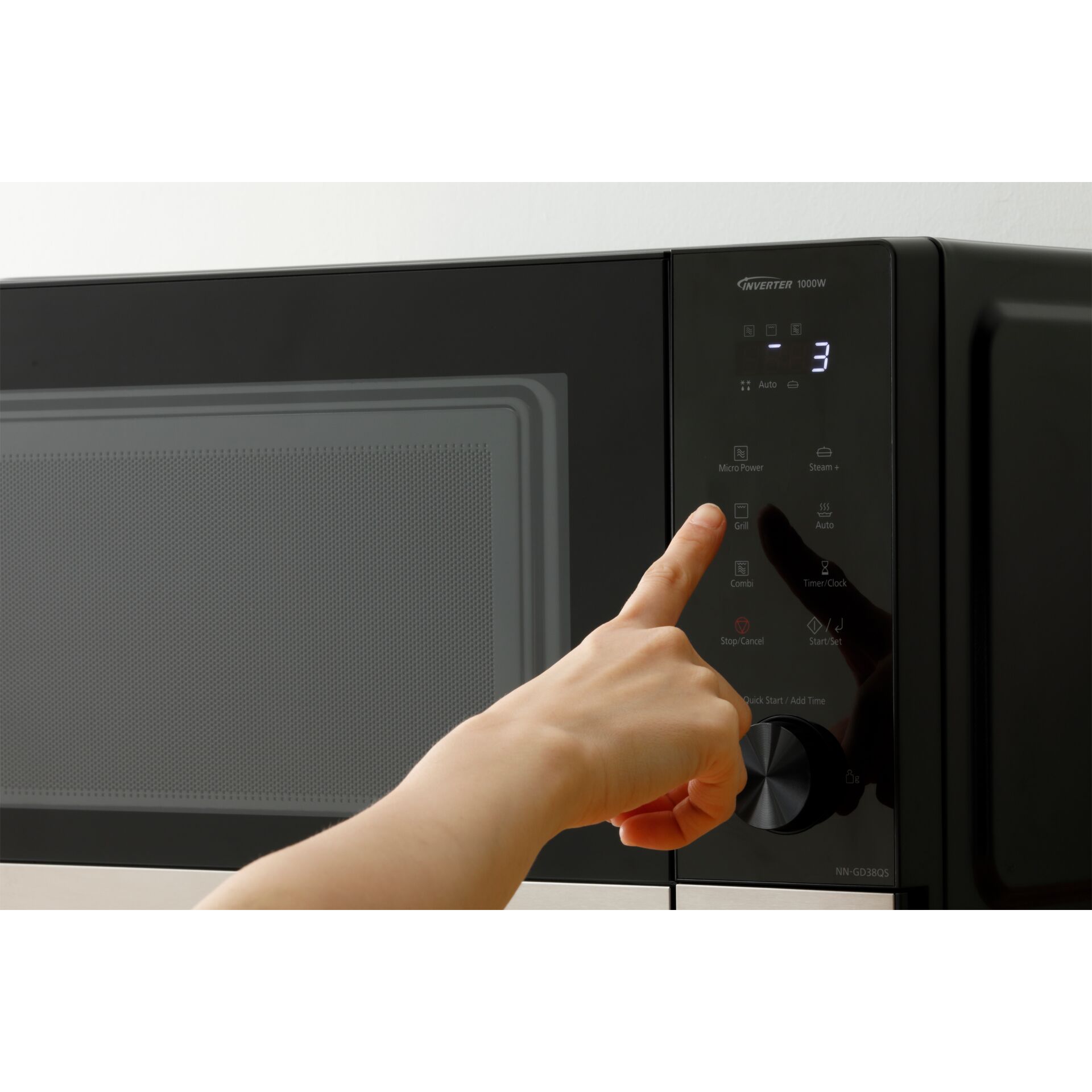 Mikrowelle, Mikrowellenofen, Touch-Steuerung, Inverter, Schwarz