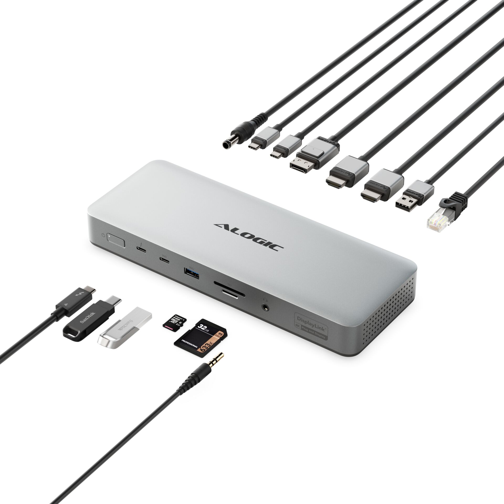 Dockingstation,  USB-C,  HDMI,  SD-Kartenfach,  Kabelsatz