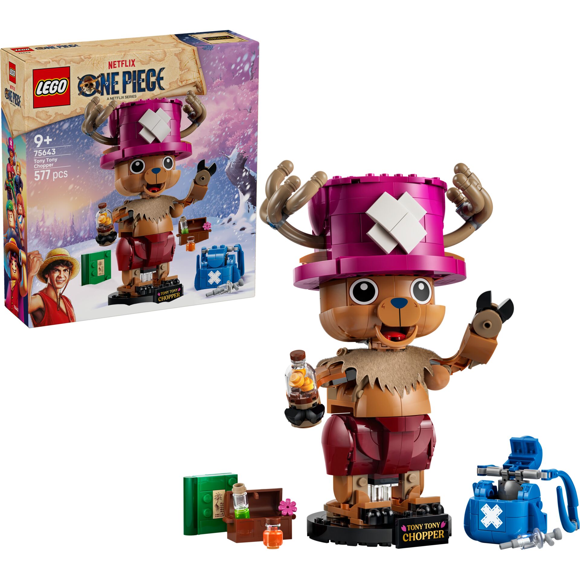 Lego, One Piece, Figurine, Bär, Chopper