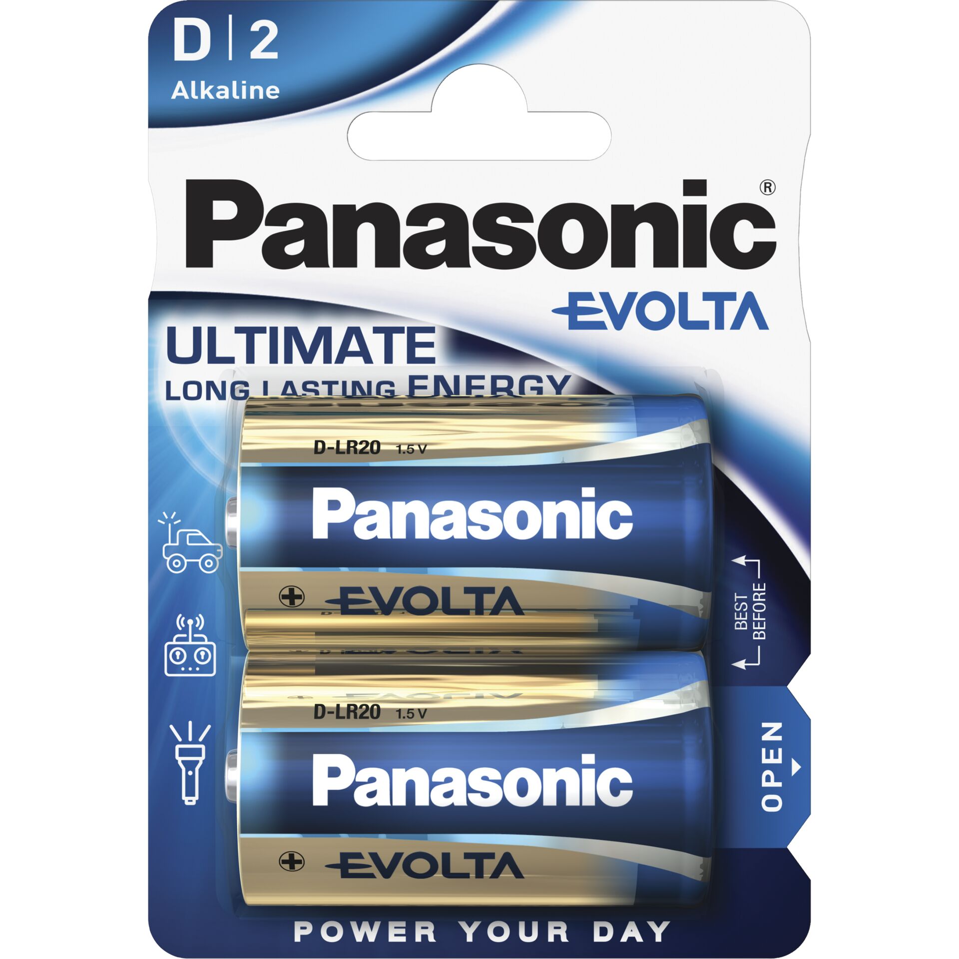 1x2 Panasonic Evolta Mono D  LR 20                LR20EGE/2BP