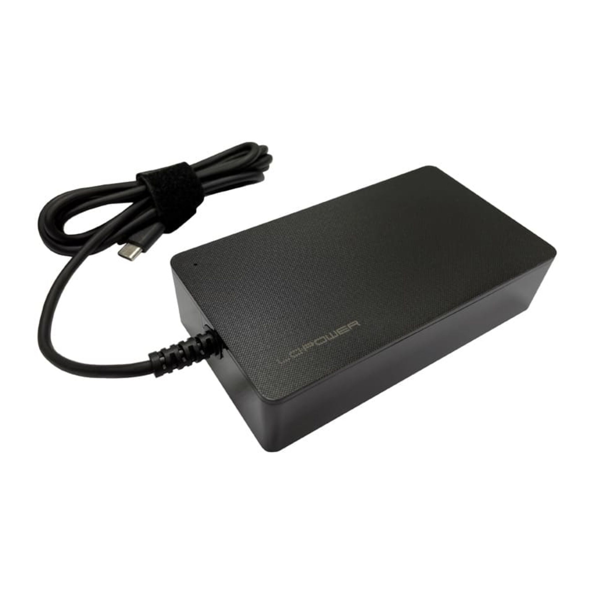 Laptop charger, Power adapter, AC adapter, USB-C input, Black box