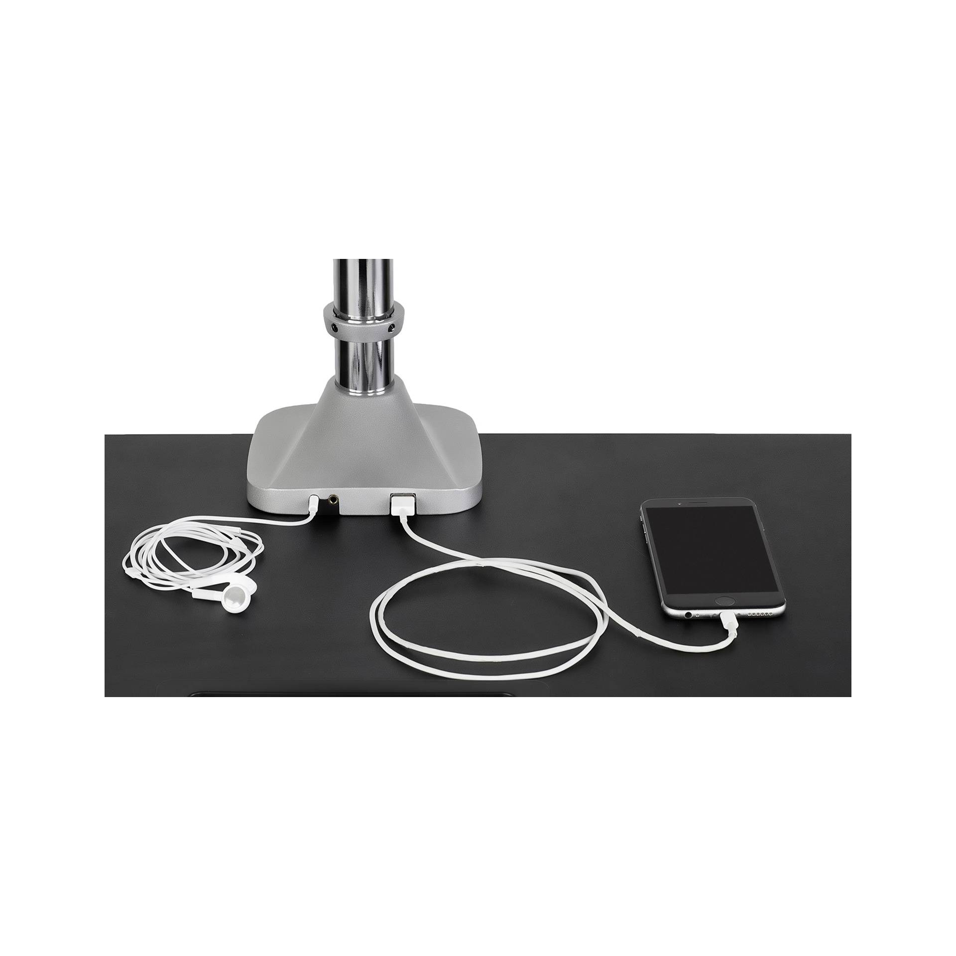 Adapter, mikrofon, Handy, Bildschirm, Überwachen