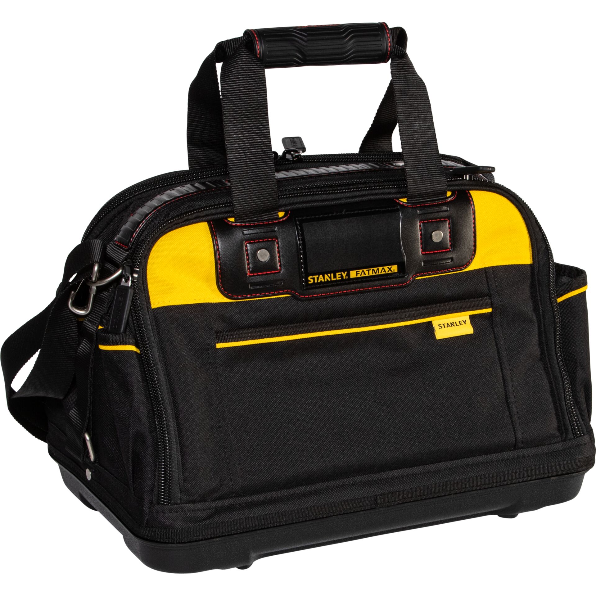 Werkzeugtasche, Tragetasche, gelbe Akzente, schwarzes Gewebe, Stanley FatMax