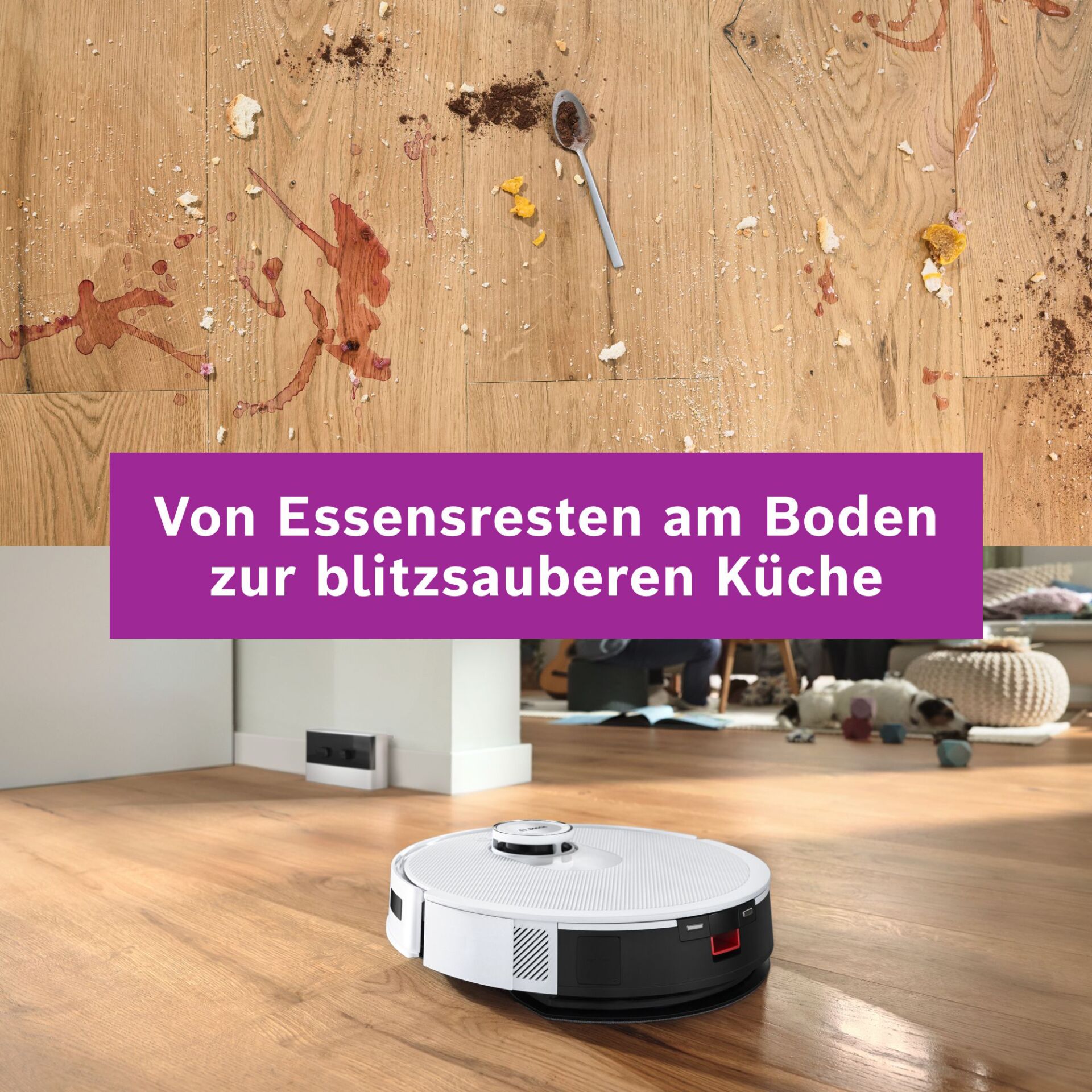 Saugroboter, Roboterstaubsauger, Haushalt, Holzboden, Ladestation?