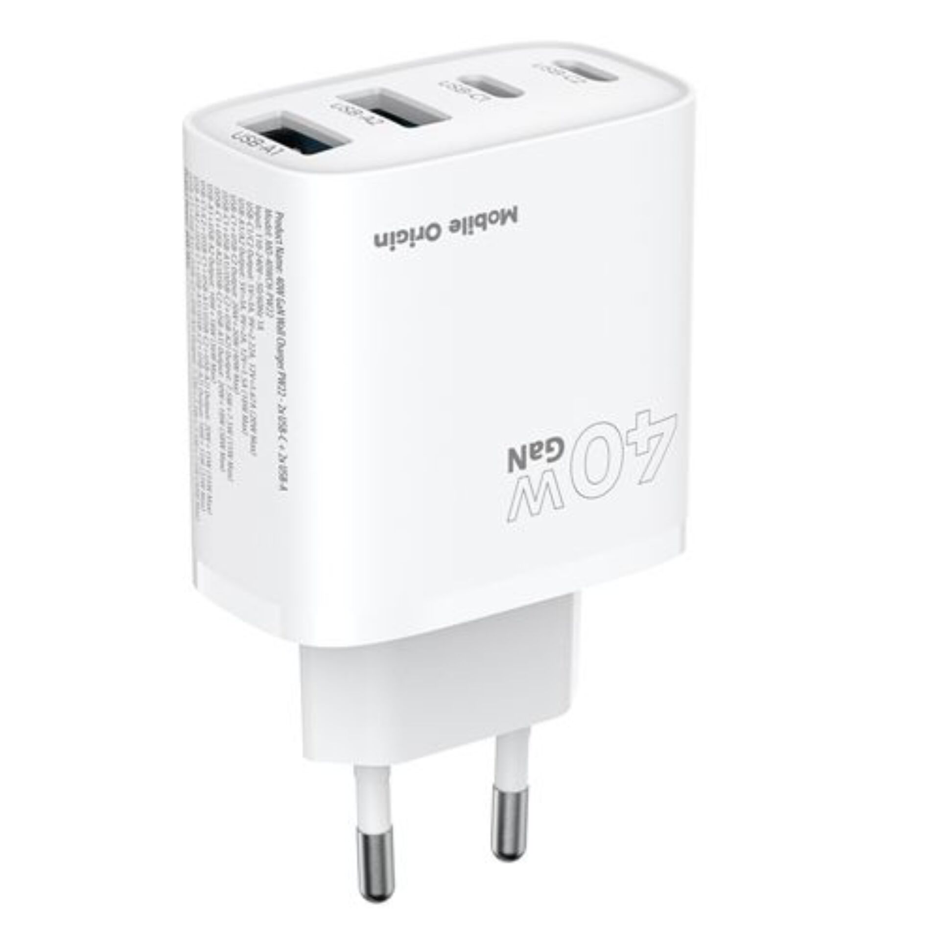 USB-C, Multiport, Adapter, Weiß, GaN