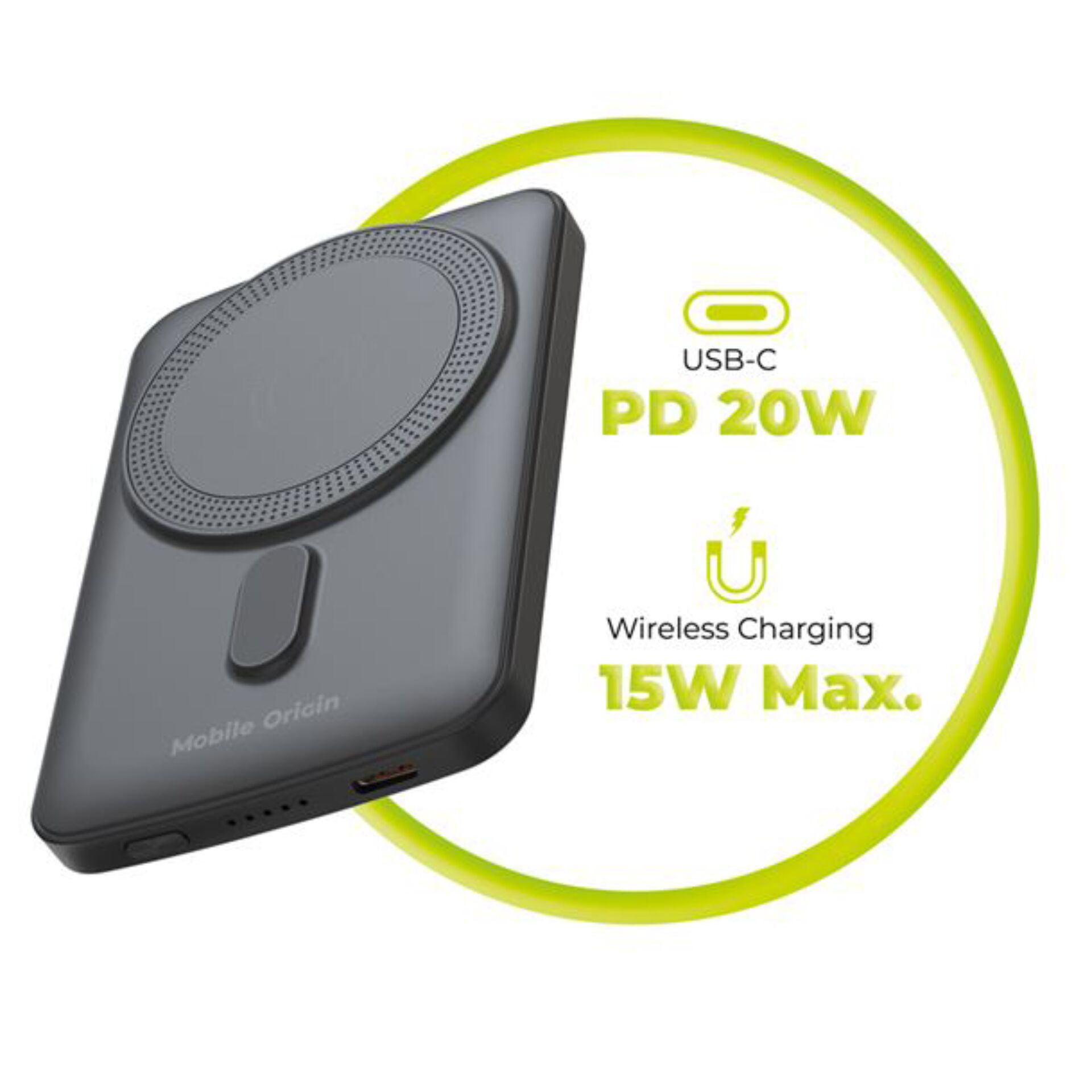 Wireless charger, PD 20W, USB-C, Ladepad, Qi-Ladegerät