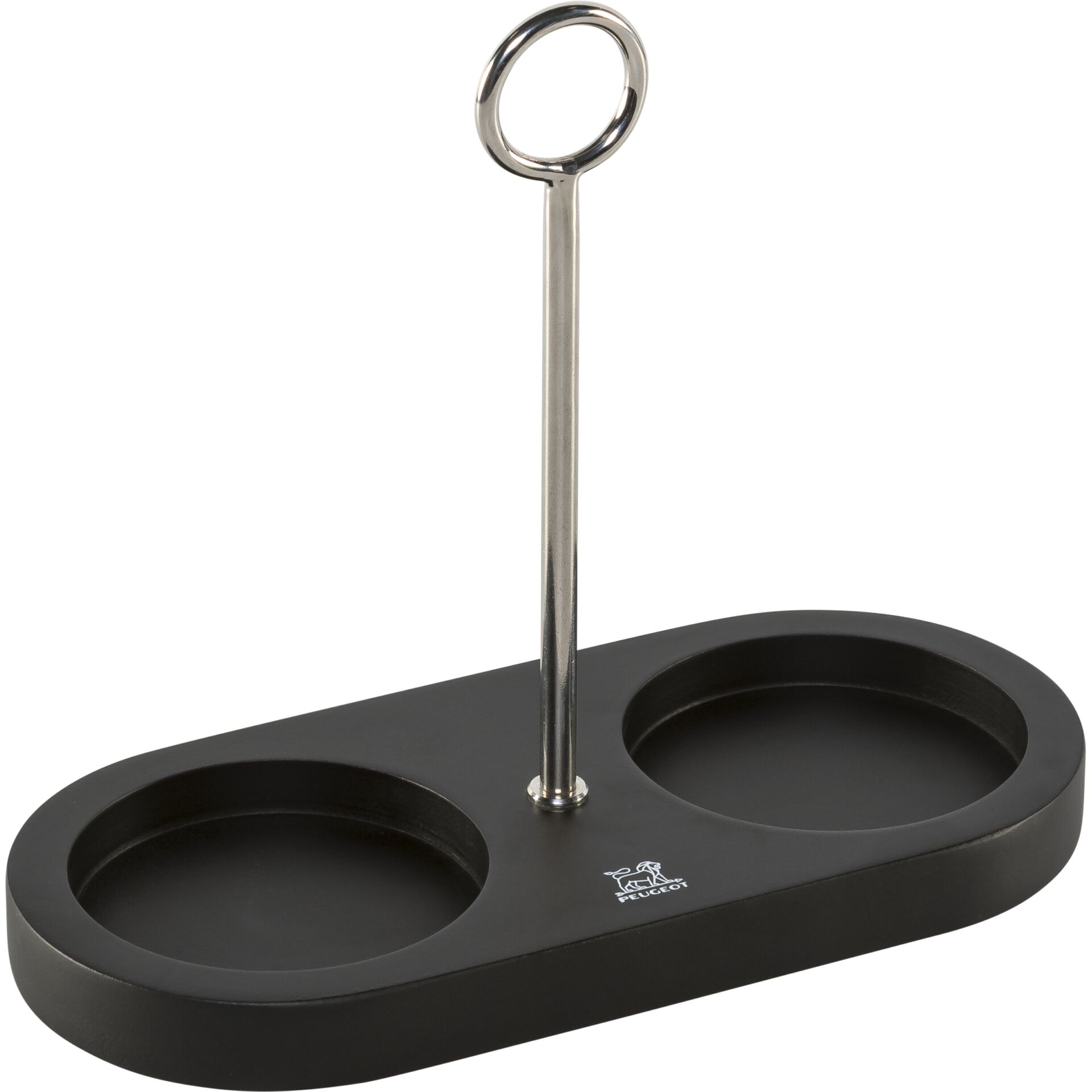 Peugeot Linea Bambus Mühlen-  untersetzer 17cm mattschwarz