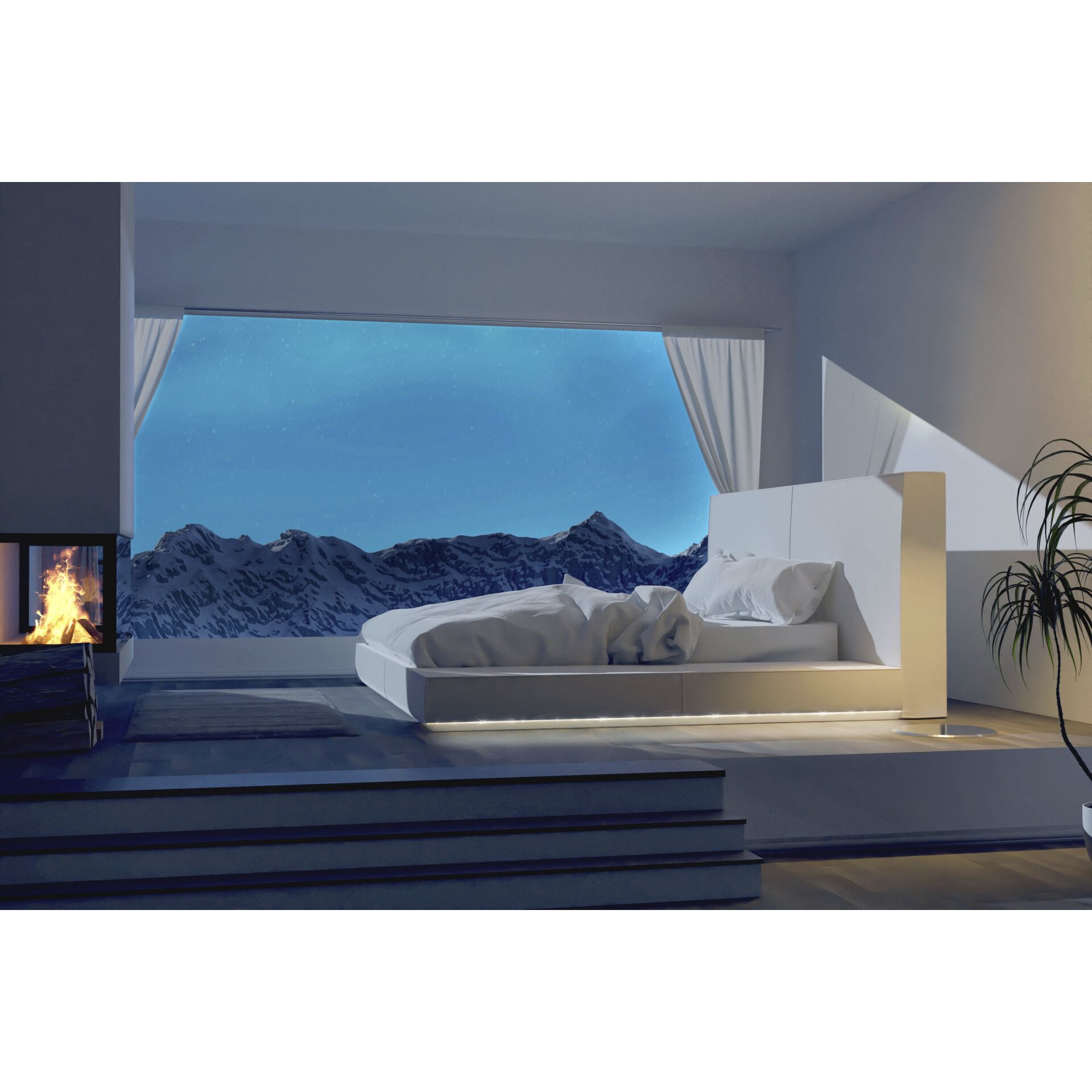 Drinnen, Innenarchitektur, Kamin, Wanne