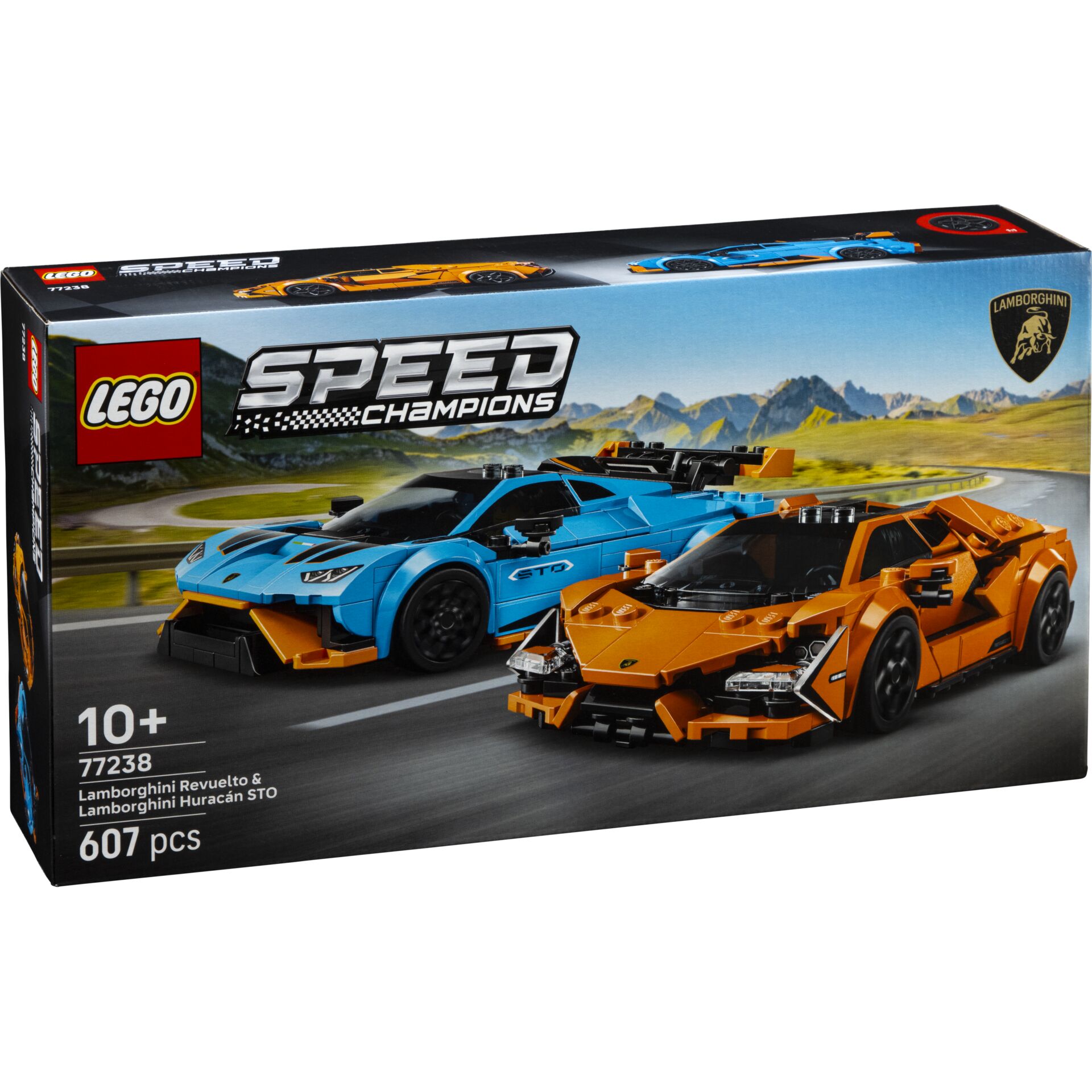 Lego, Speed Champions, Autokit, Lamborghini, 607 Teile