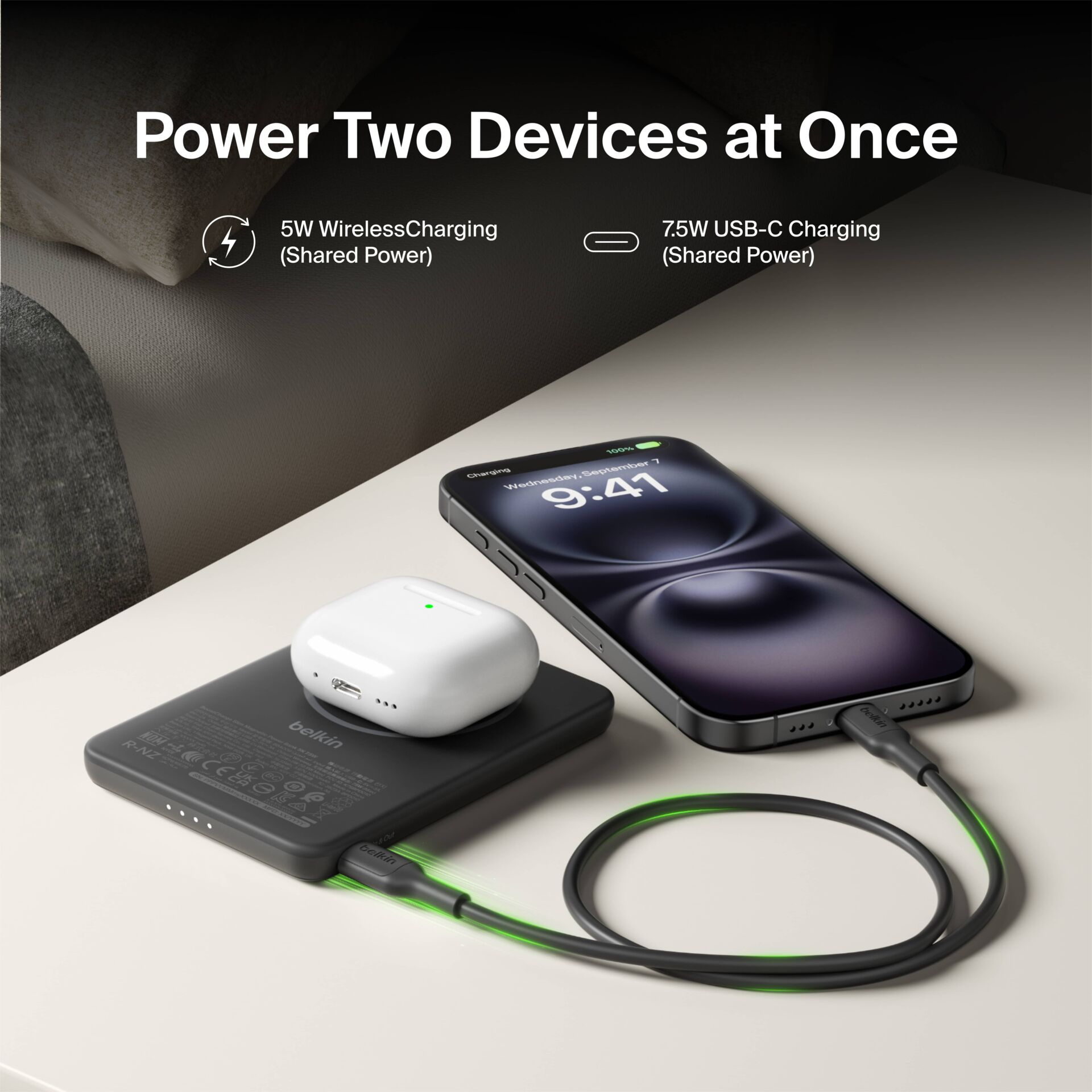 kabelloses laden, magnetisches laden, usb-c, airpods hülle, smartphone ladegerät