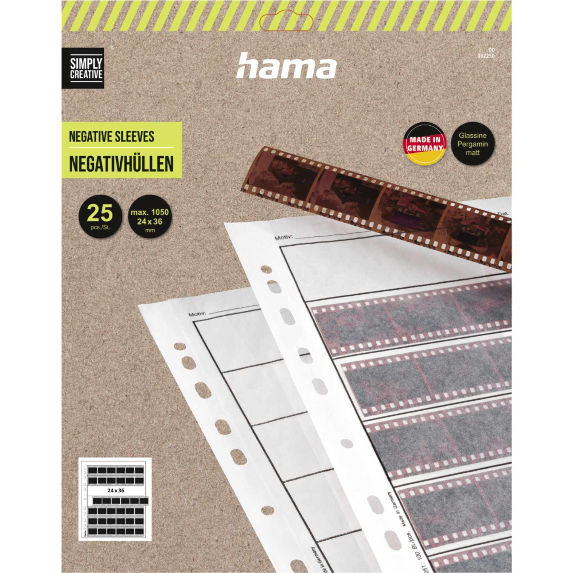 Hama Negativhüllen Pergamin  matt 24x36 25 Bl. 260x310   2250