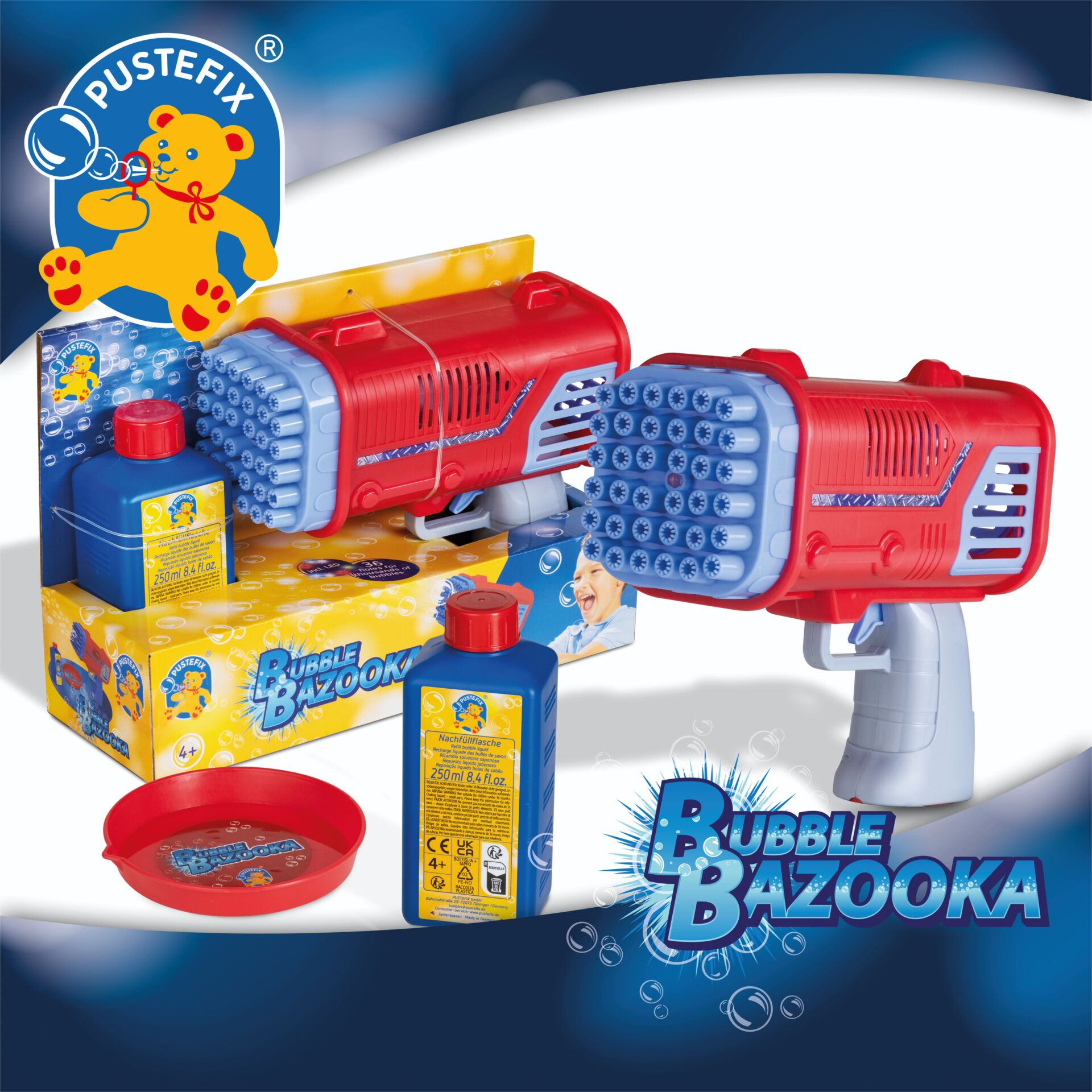 Bubble Blaster, Bubble Bazooka, Wasserblaster, Blasen-Spielzeug, Spielzeugpistole