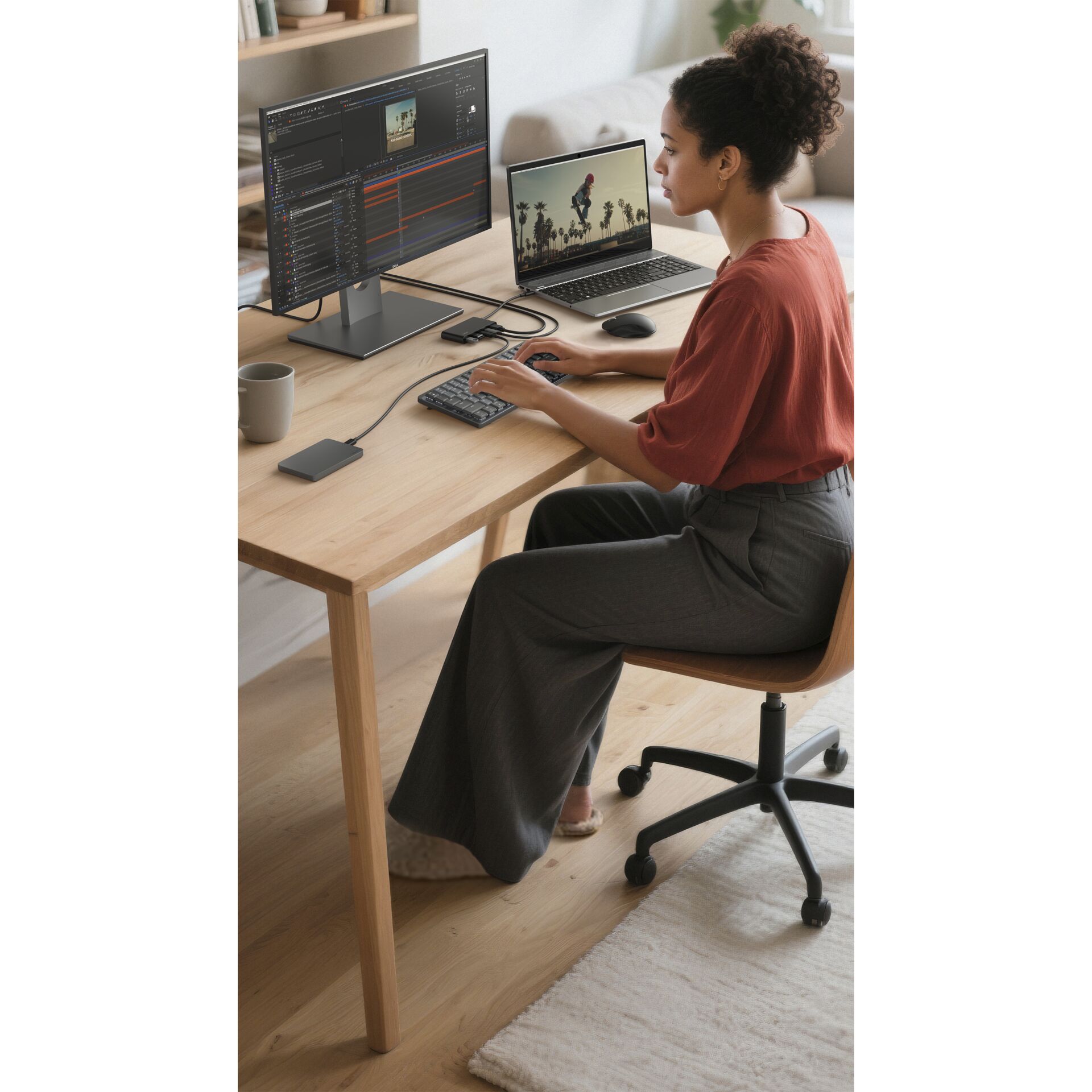 Moebel, Tabelle, Sitzend, Schreibtisch, Laptop